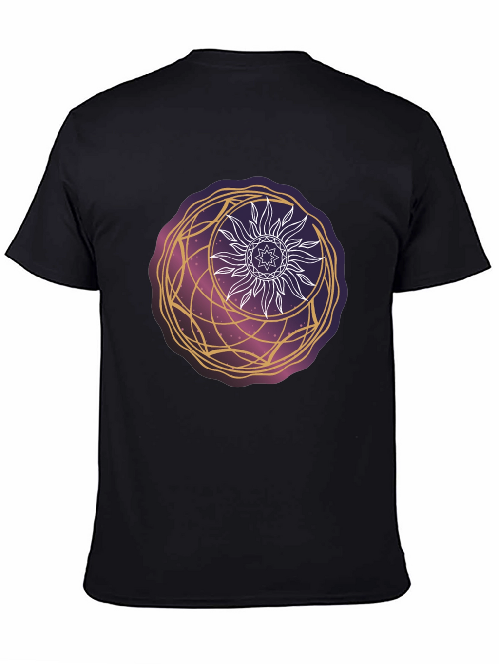 Celestial Sun & Moon Graphic Tee - Cosmic Style