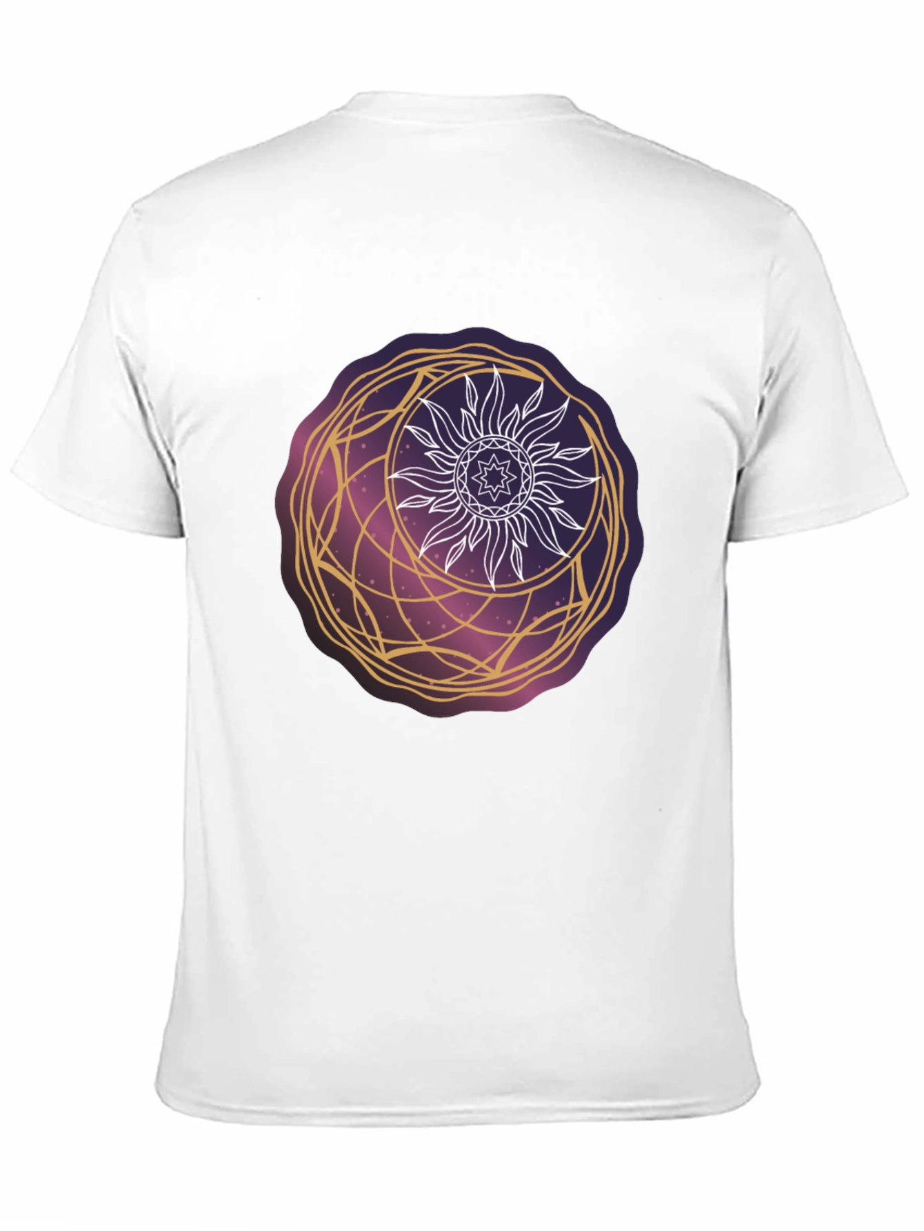 Celestial Sun & Moon Graphic Tee - Cosmic Style