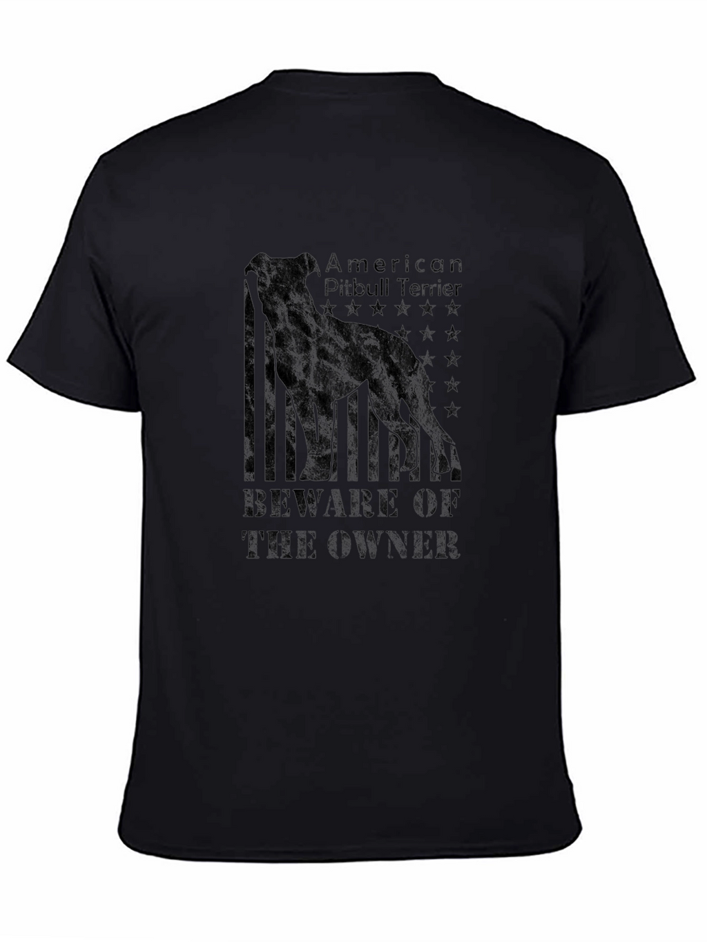 American Pitbull Terrier Black T-Shirt