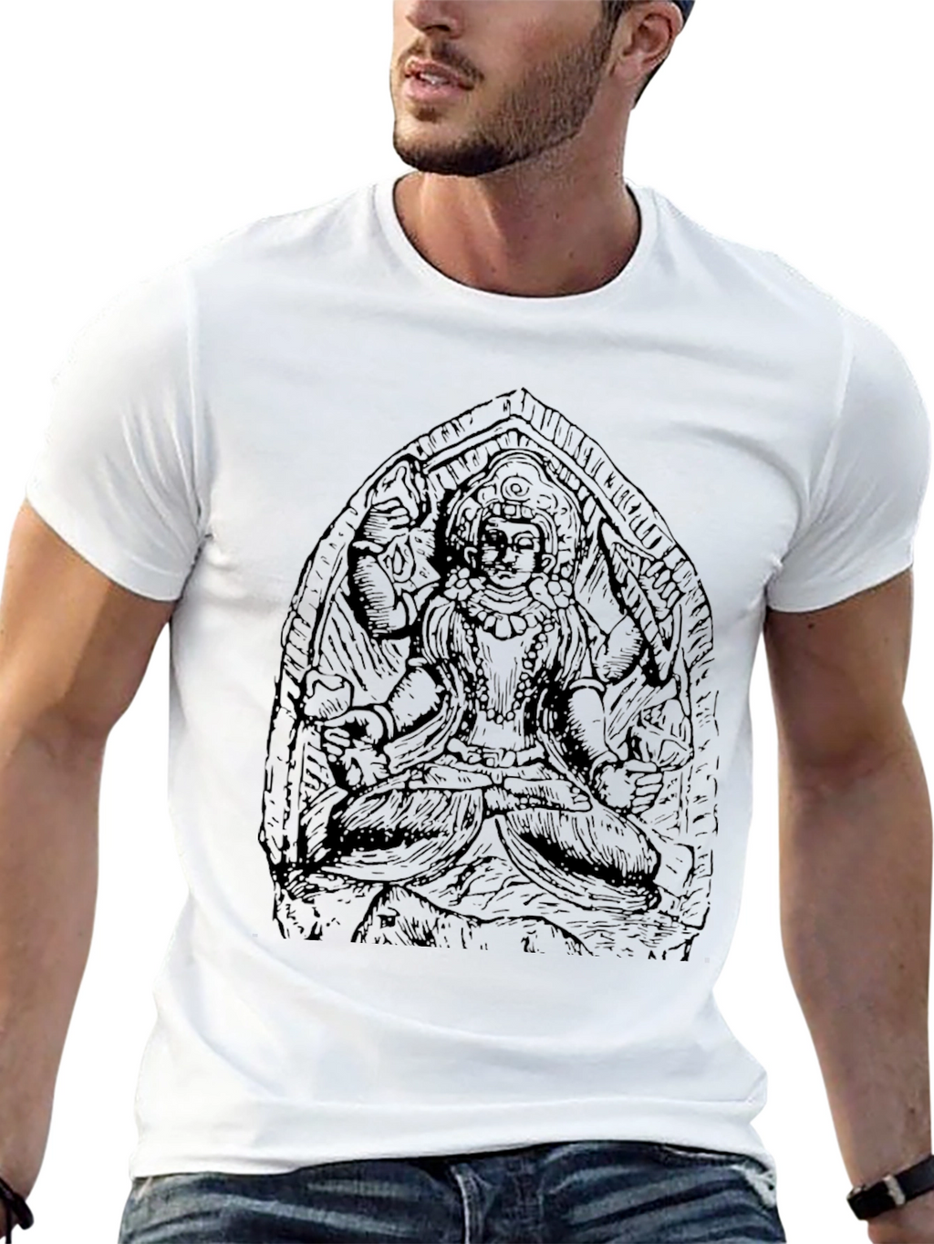Graphic Print Tee - Artistic Design