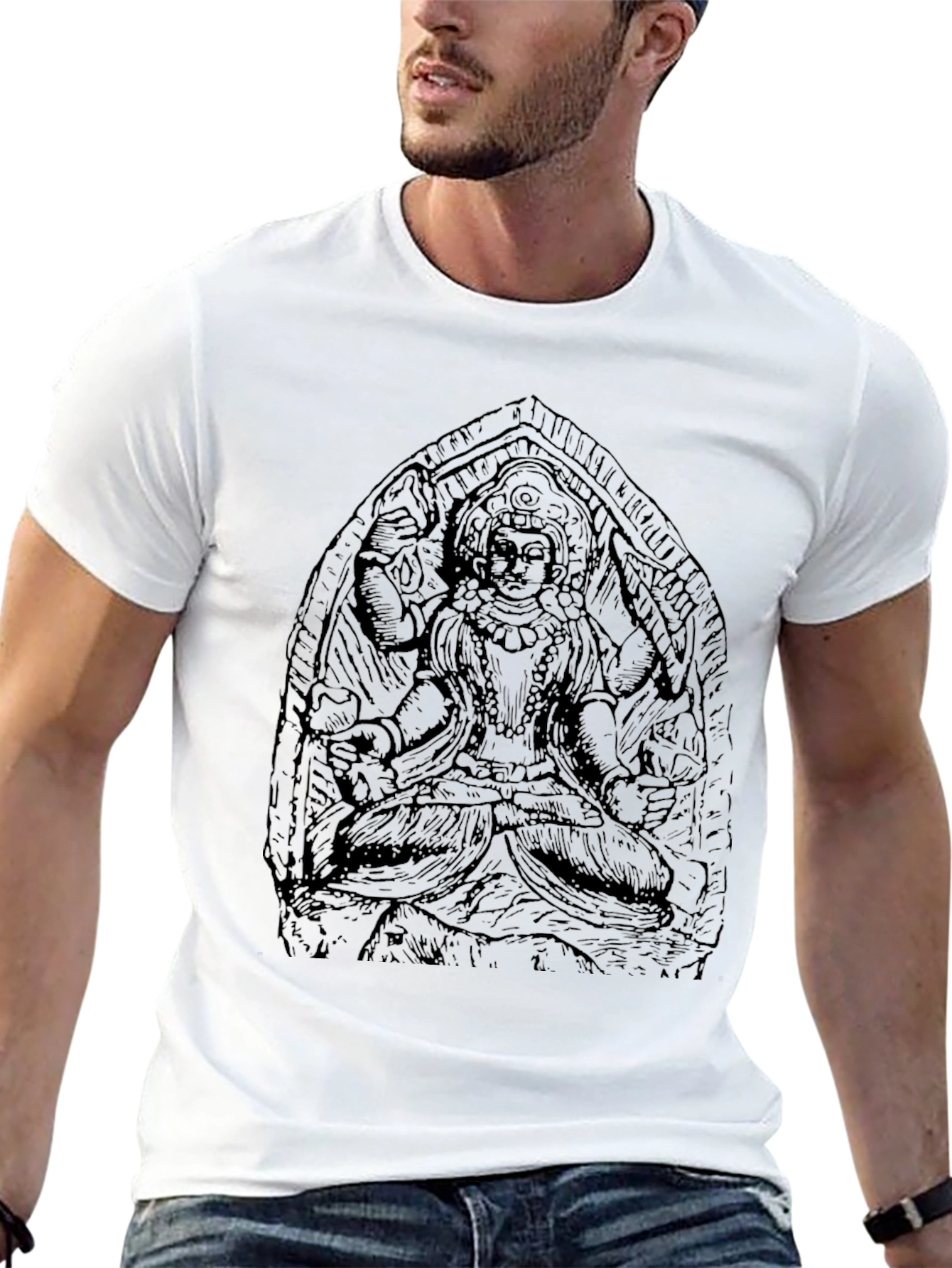 Graphic Print Tee - Artistic Design