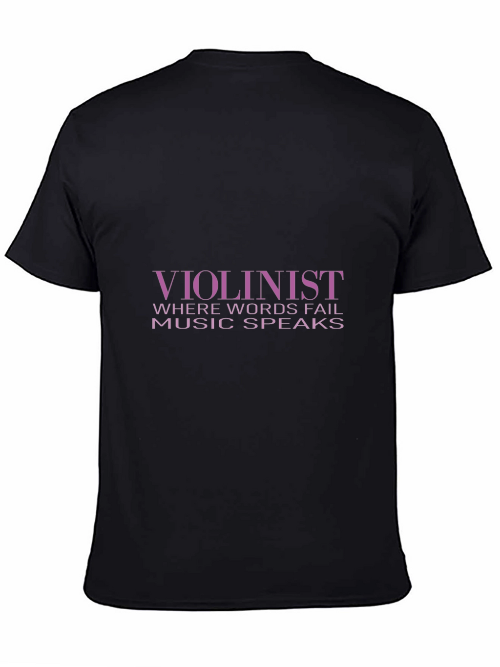 Violinist Music Speaks T-Shirt - Black
