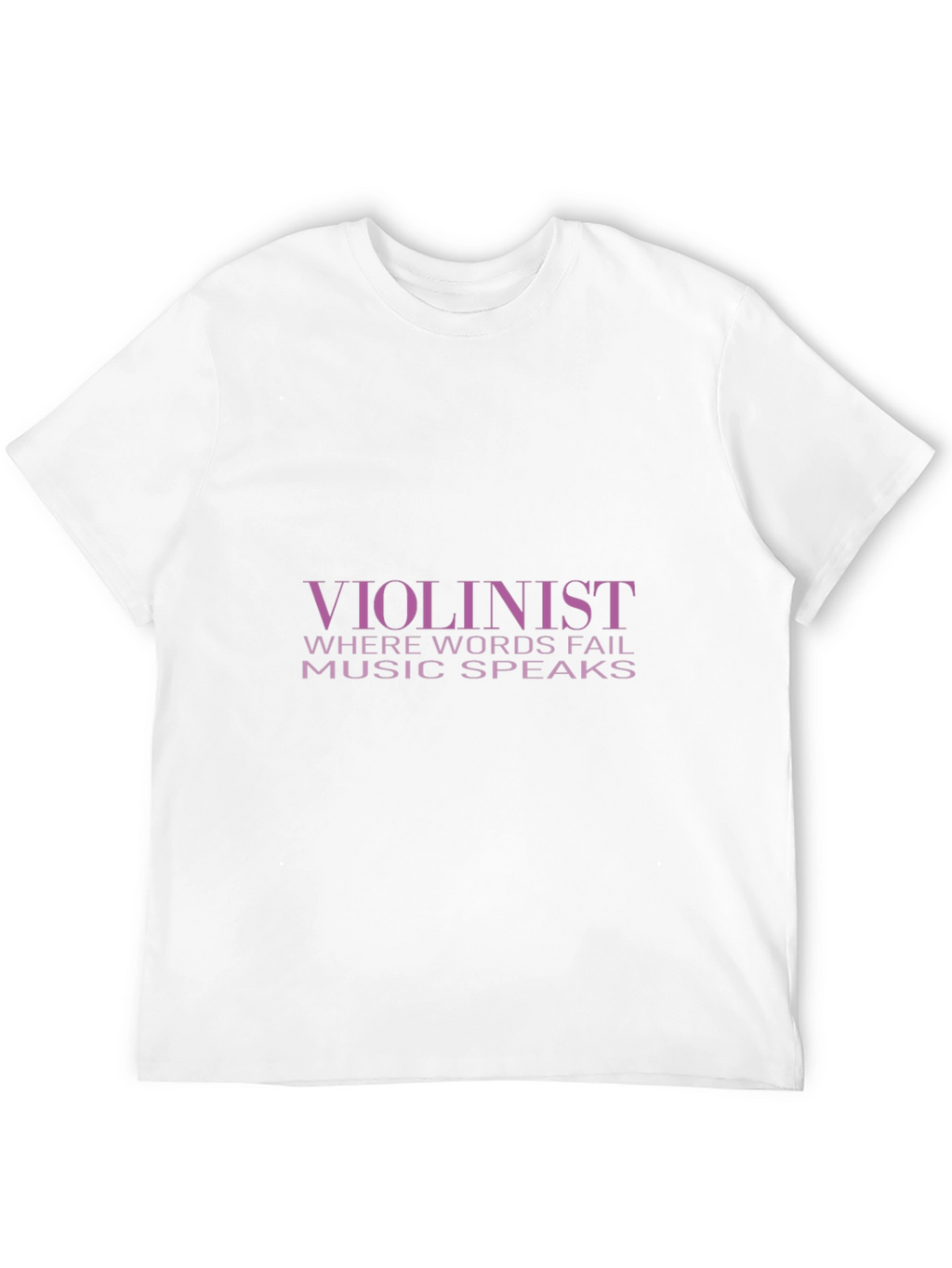 Violinist Music Speaks T-Shirt - Black