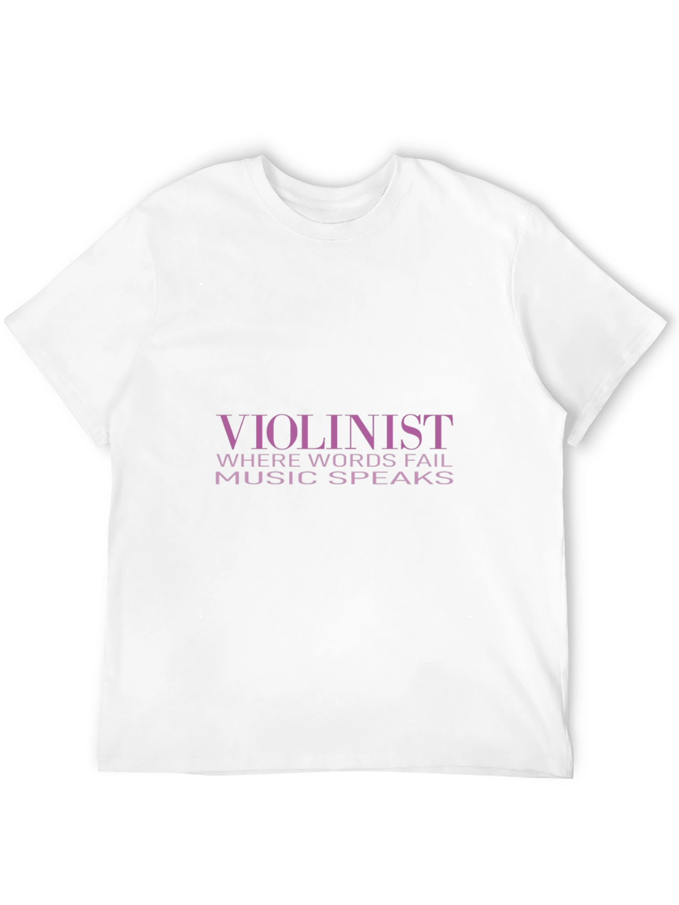 Violinist Music Speaks T-Shirt - Black