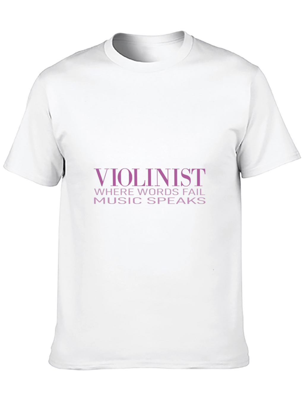 Violinist Music Speaks T-Shirt - Black