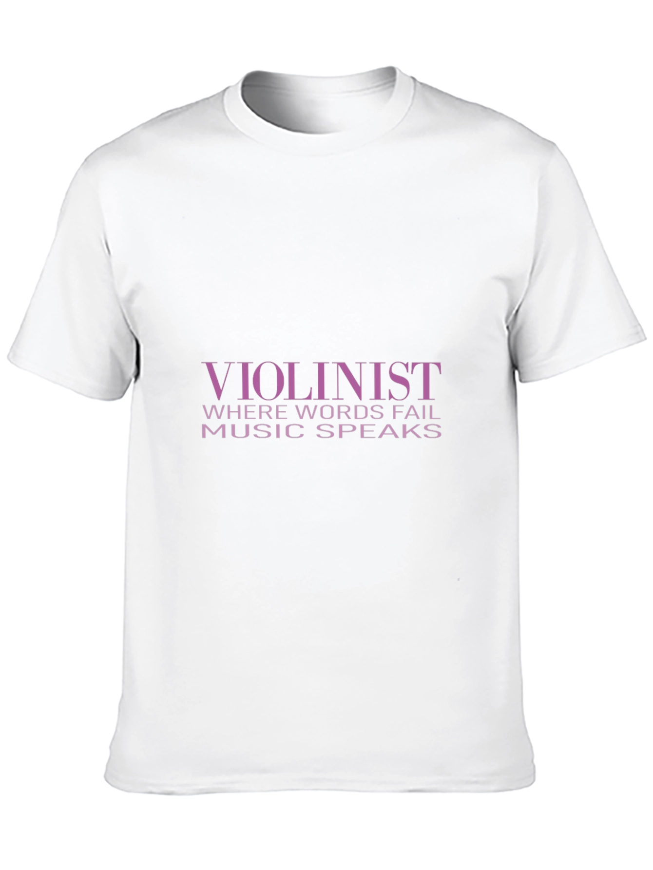 Violinist Music Speaks T-Shirt - Black