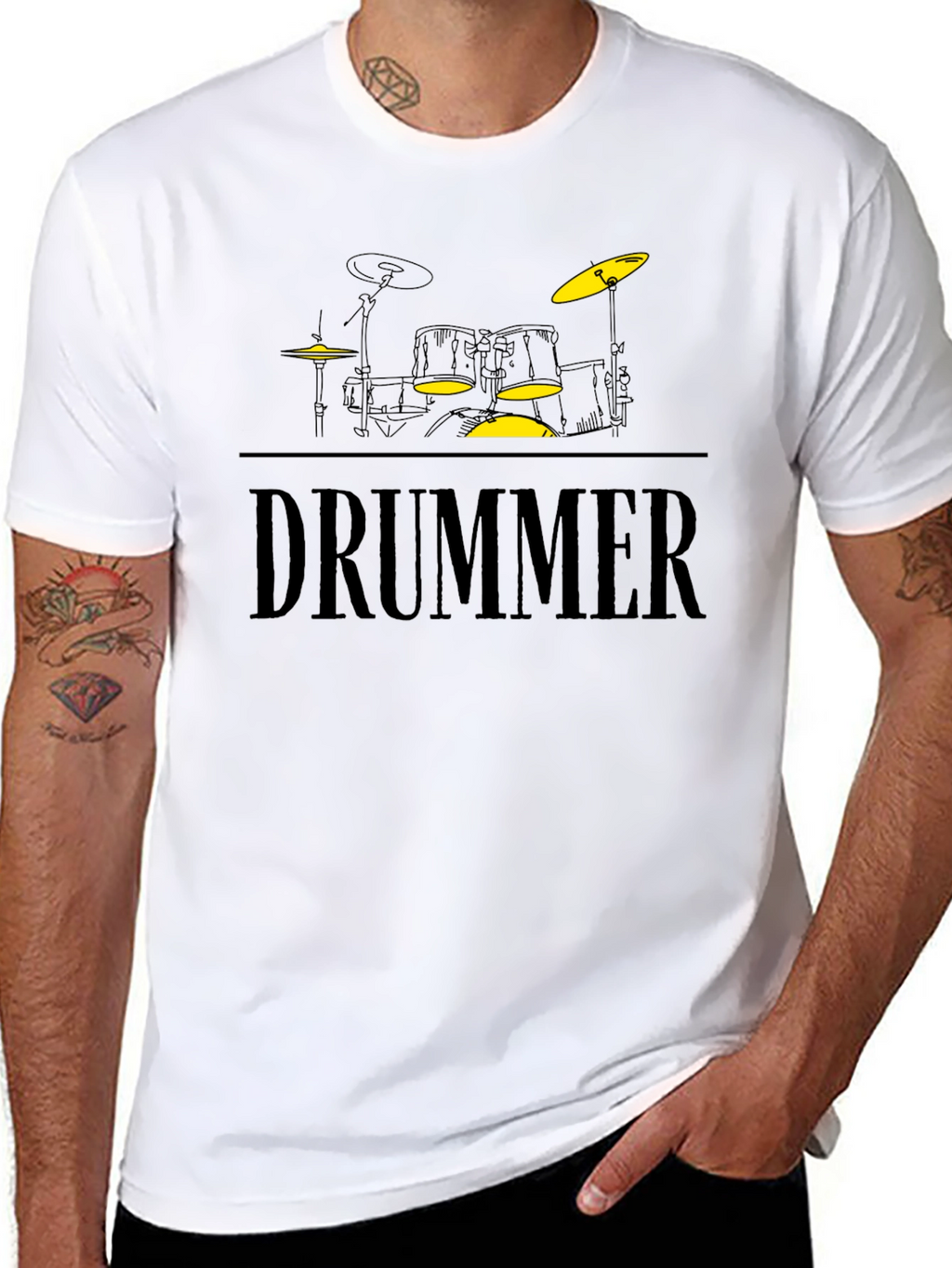 Drummer Graphic T-Shirt - Music Lover Tee