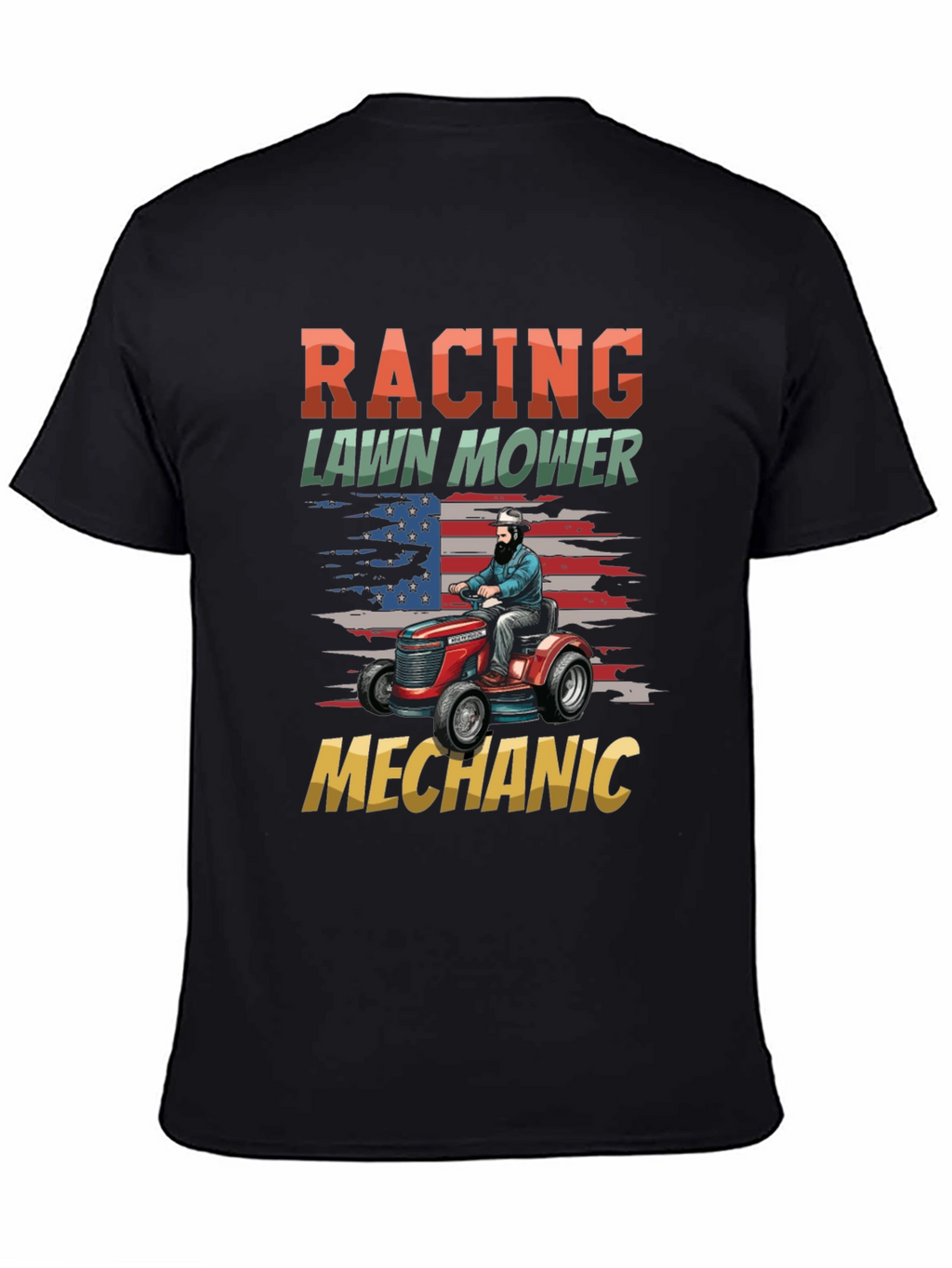 Racing Lawn Mower Mechanic T-Shirt