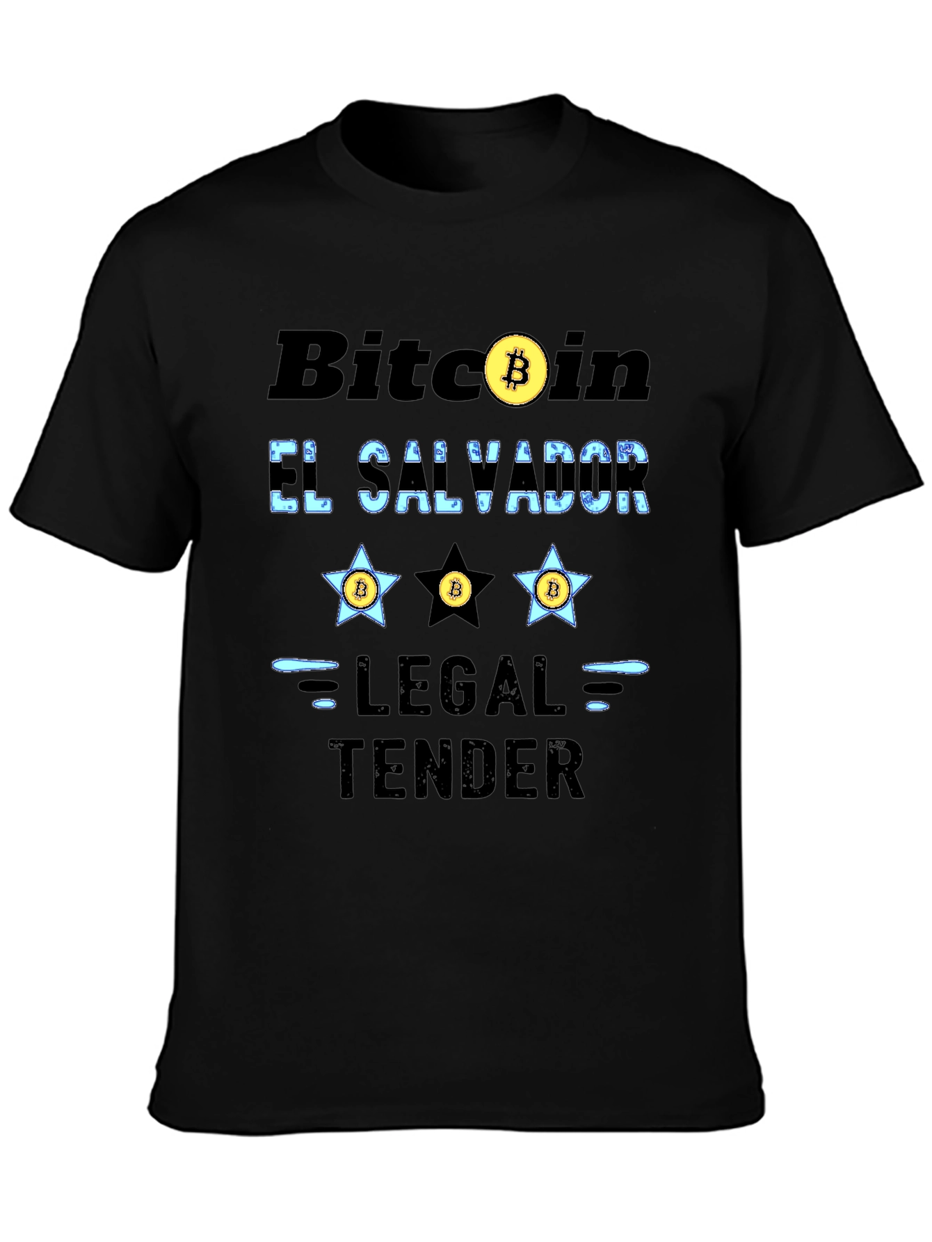 Bitcoin El Salvador Legal Tender Graphic T-Shirt