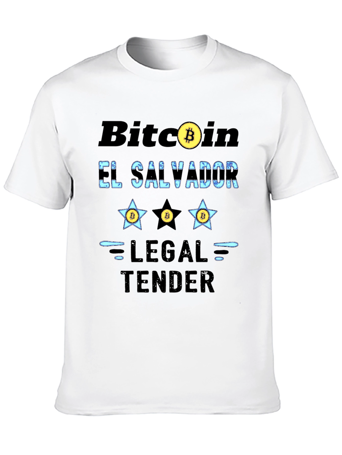 Bitcoin El Salvador Legal Tender Graphic T-Shirt