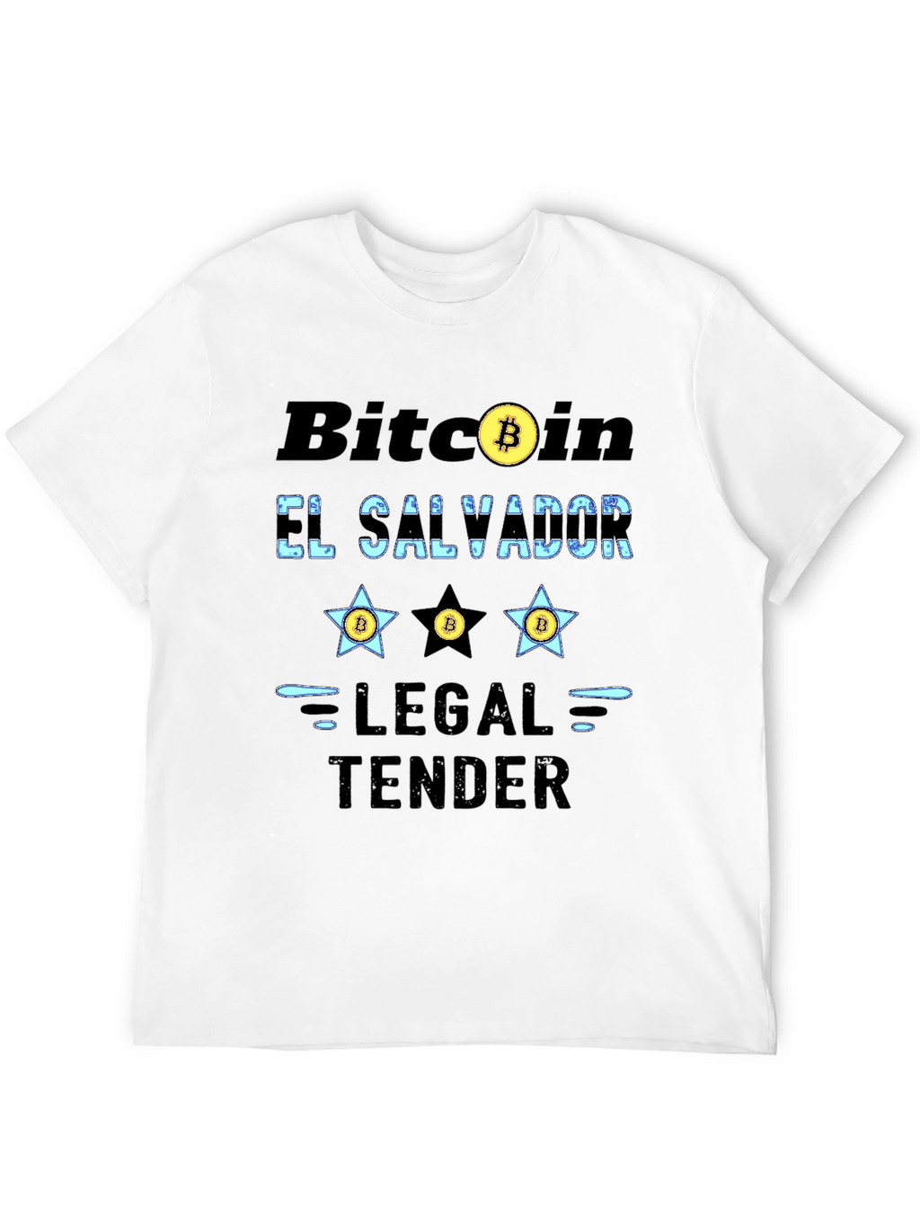 Bitcoin El Salvador Legal Tender Graphic T-Shirt