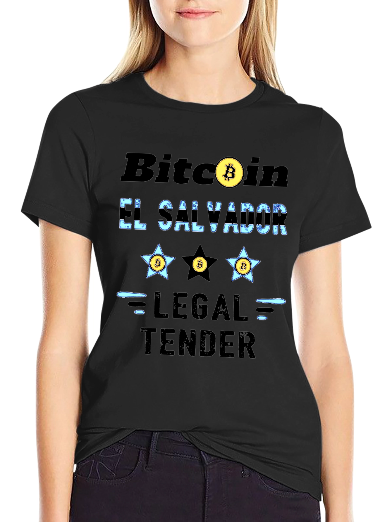 Bitcoin El Salvador Legal Tender Graphic T-Shirt