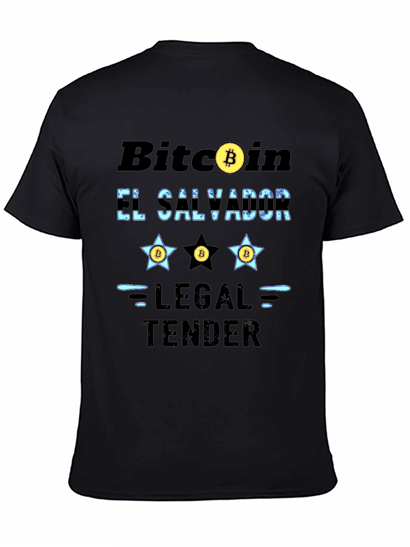 Bitcoin El Salvador Legal Tender Graphic T-Shirt
