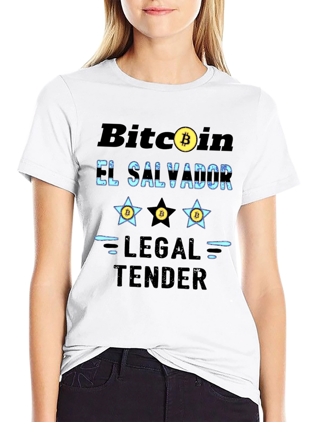 Bitcoin El Salvador Legal Tender Graphic T-Shirt