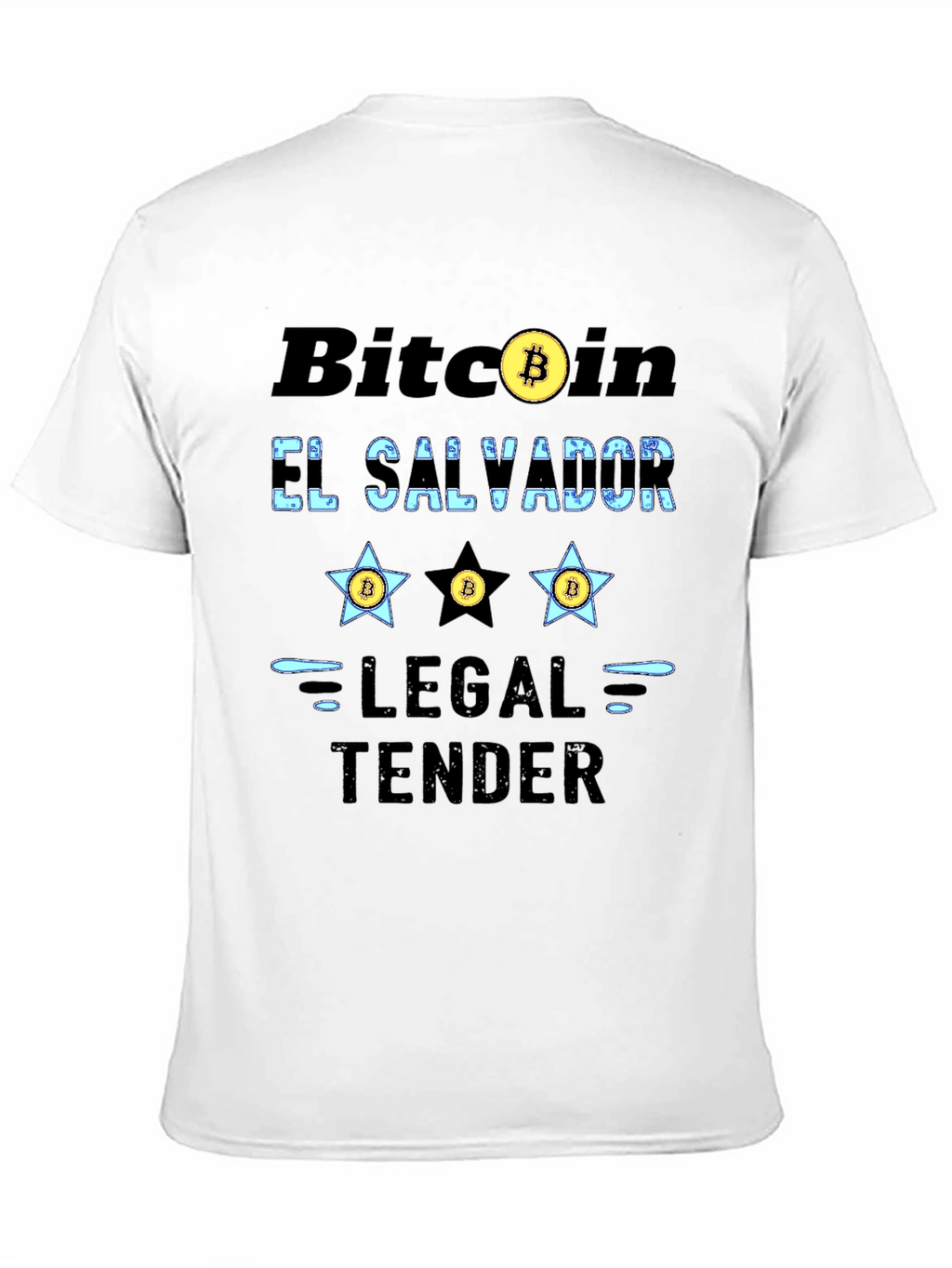 Bitcoin El Salvador Legal Tender Graphic T-Shirt