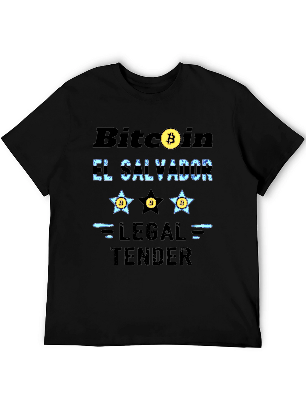 Bitcoin El Salvador Legal Tender Graphic T-Shirt