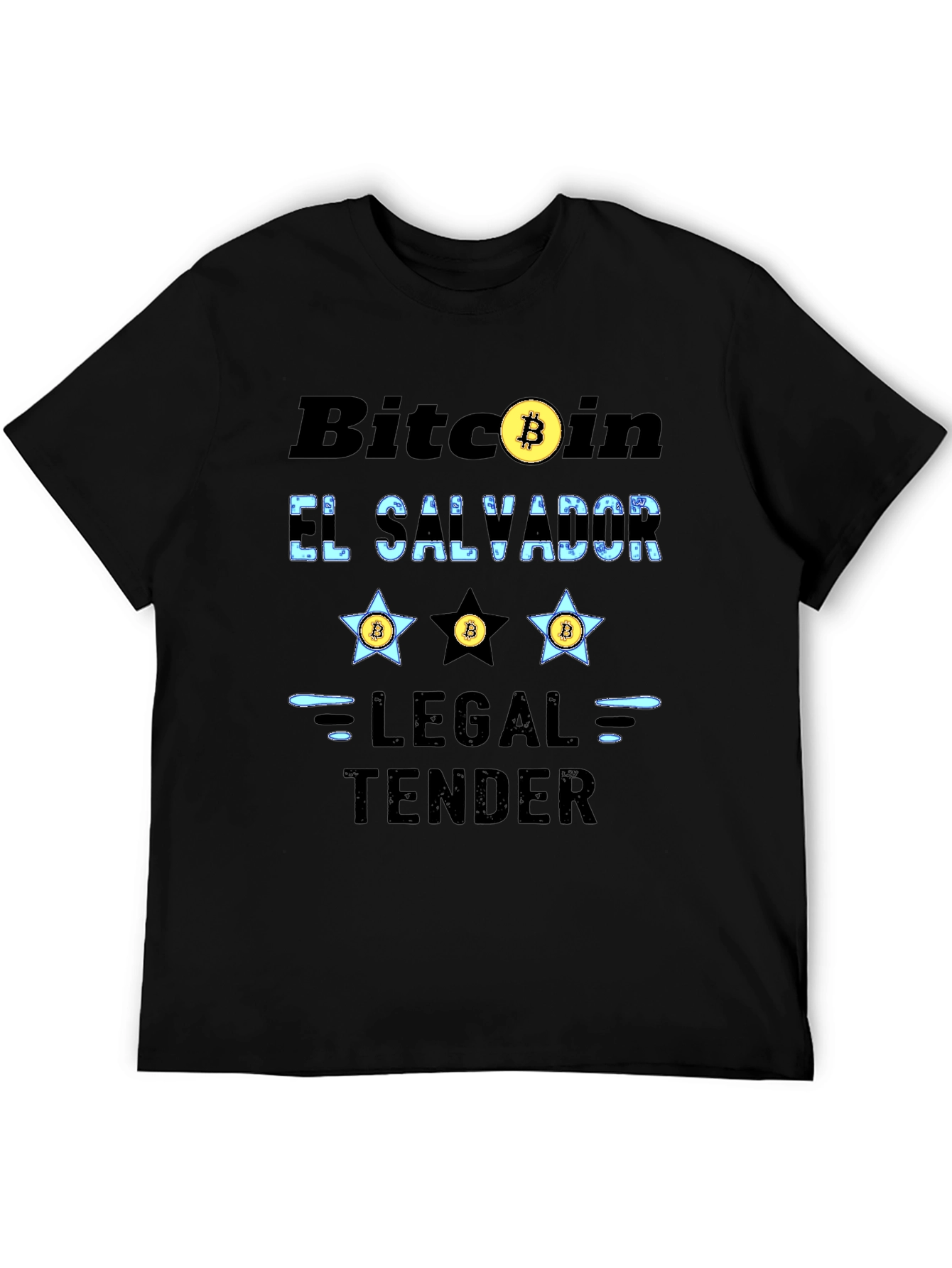 Bitcoin El Salvador Legal Tender Graphic T-Shirt
