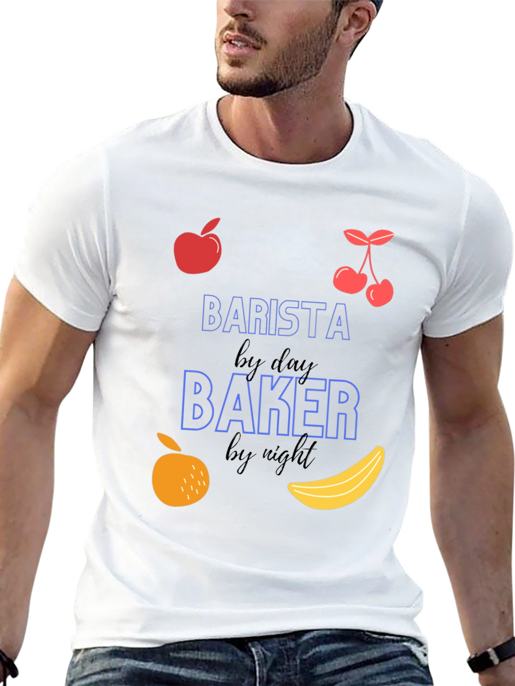 Barista by Day Baker by Night Graphic Tee