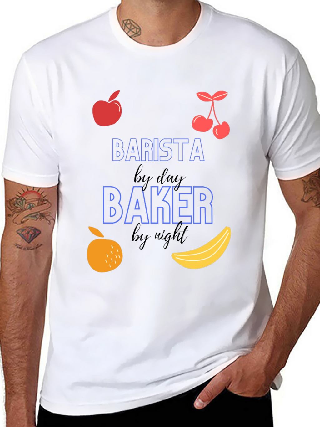 Barista by Day Baker by Night Graphic Tee