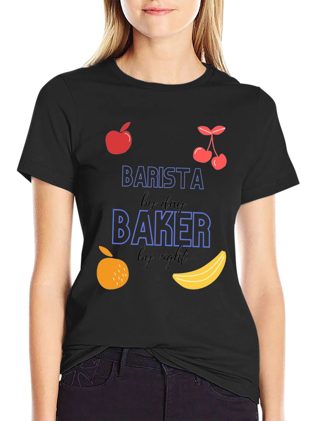 Barista by Day Baker by Night Graphic Tee