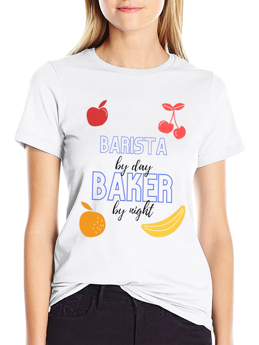 Barista by Day Baker by Night Graphic Tee