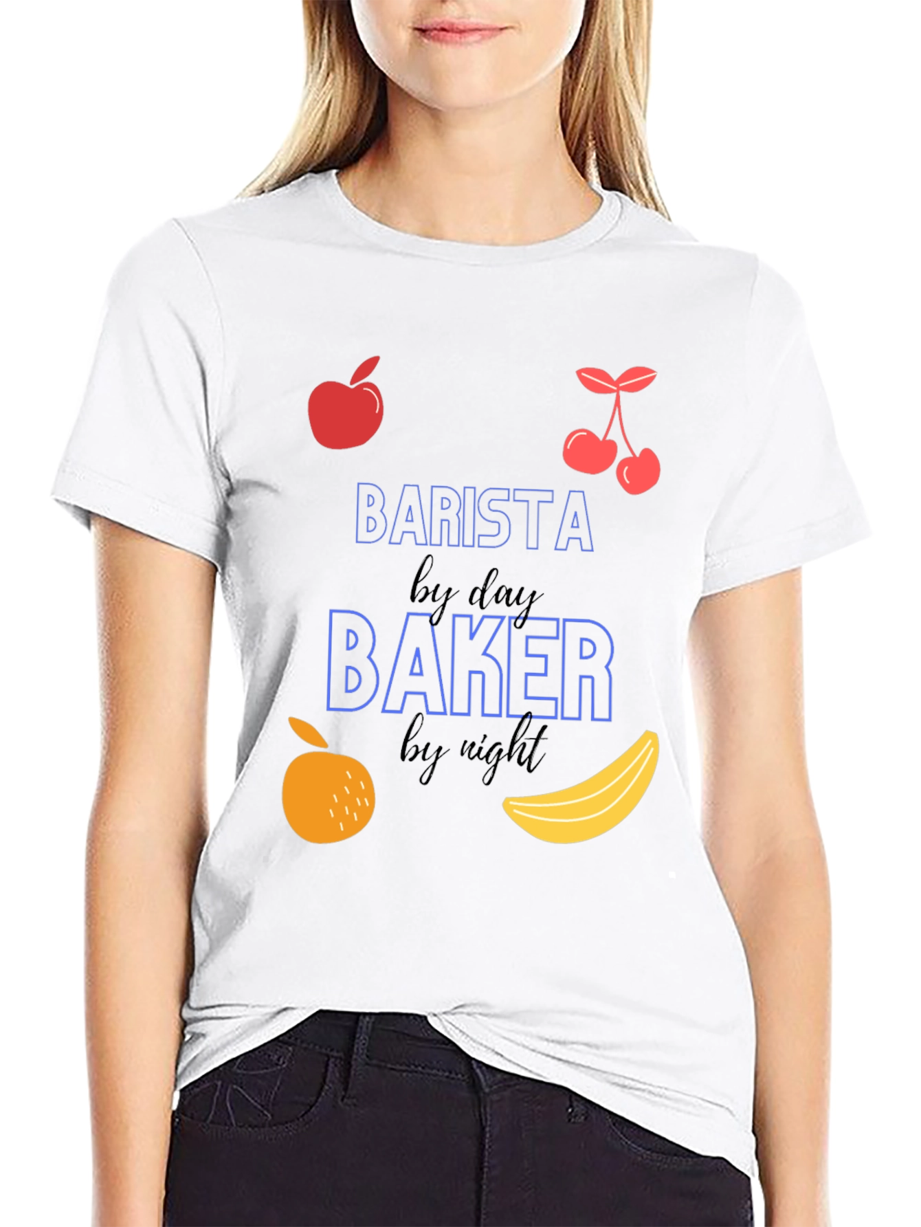 Barista by Day Baker by Night Graphic Tee