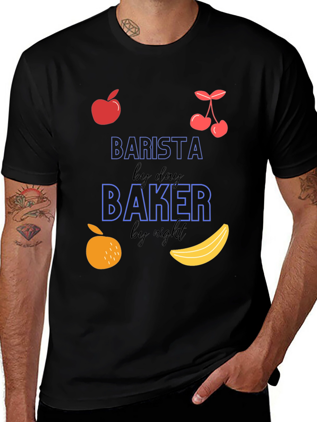 Barista by Day Baker by Night Graphic Tee
