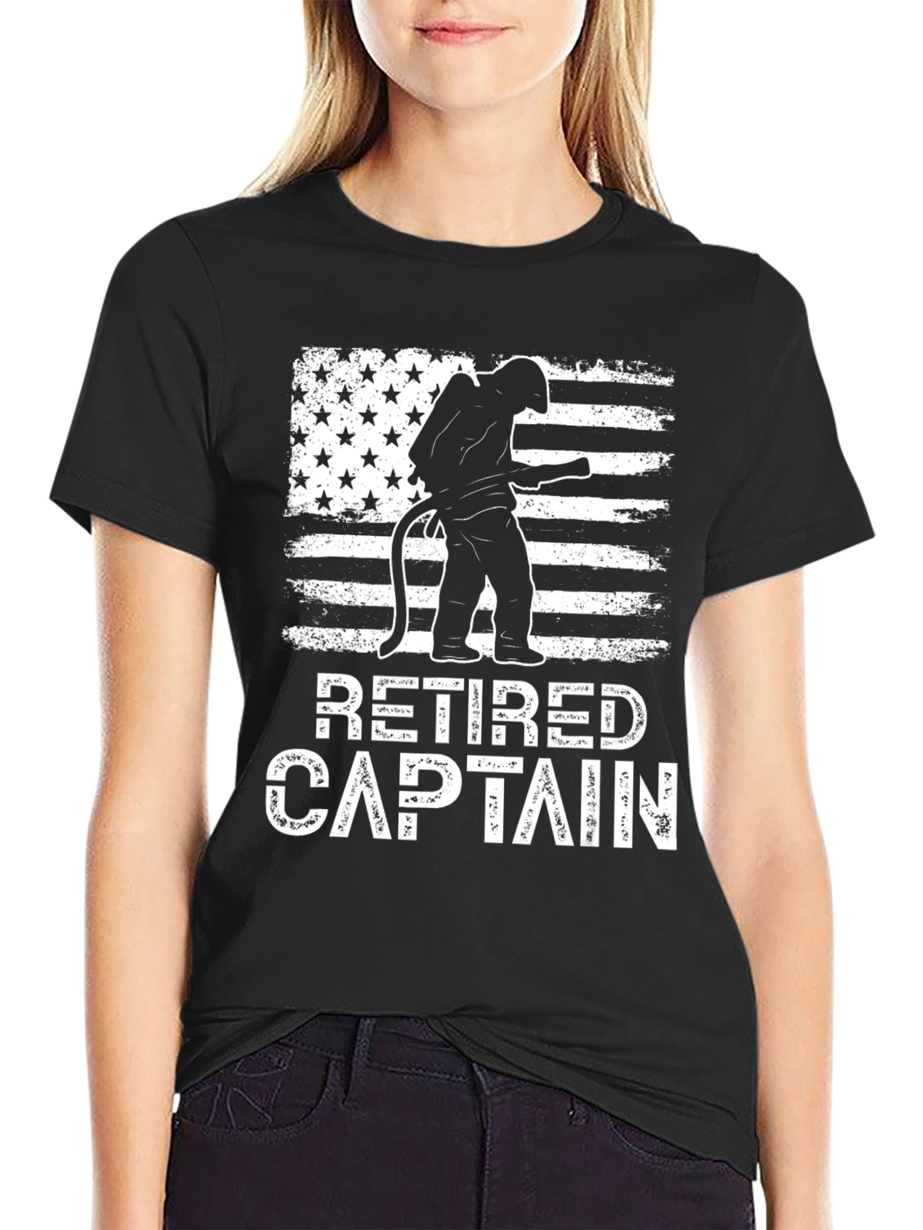Retired Captain Firefighter T-Shirt