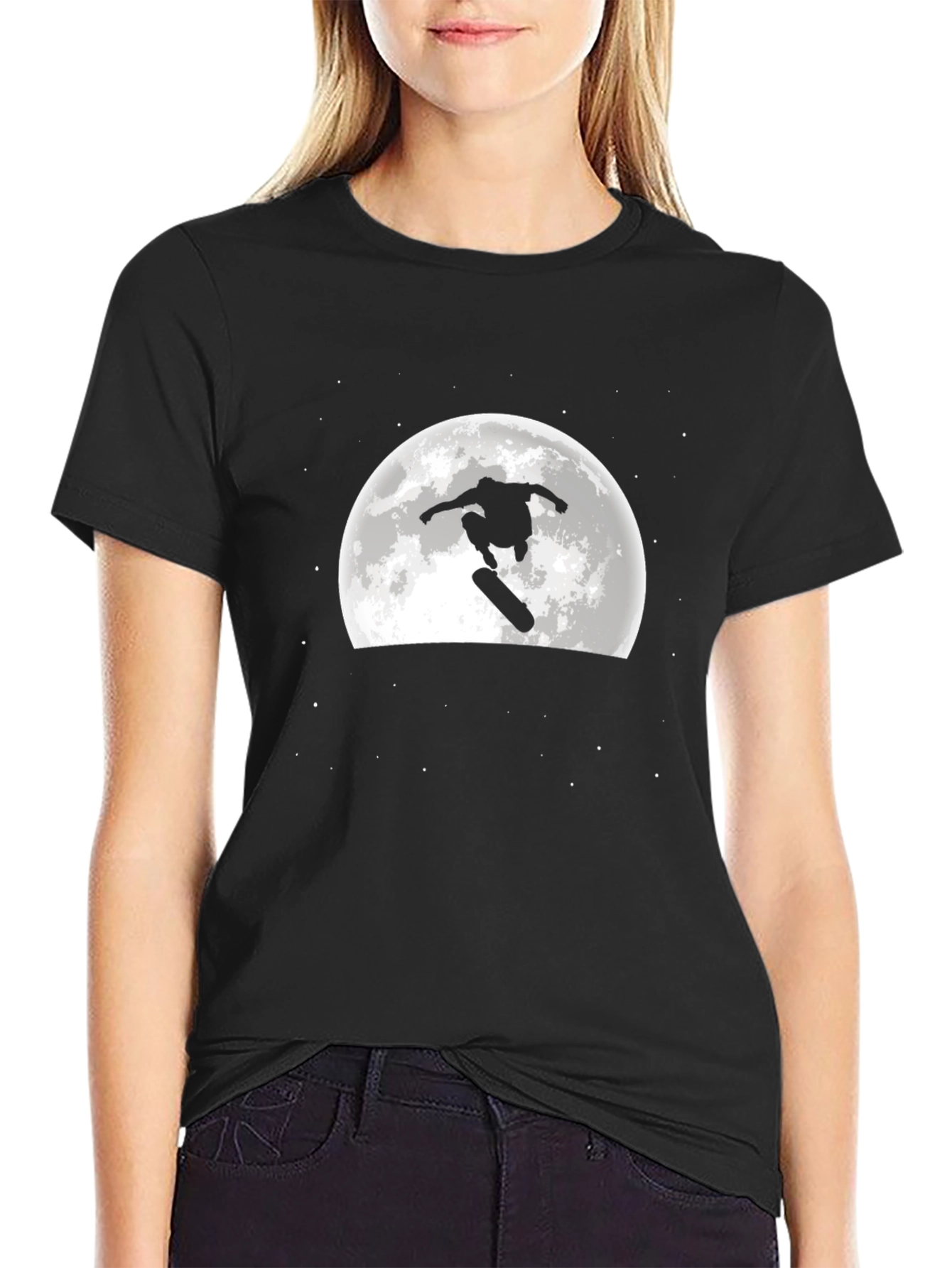 Skateboarder Moon T-Shirt