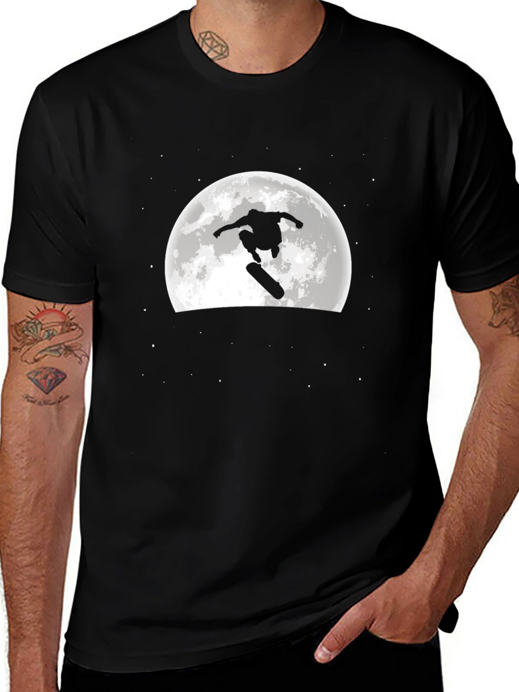 Skateboarder Moon T-Shirt