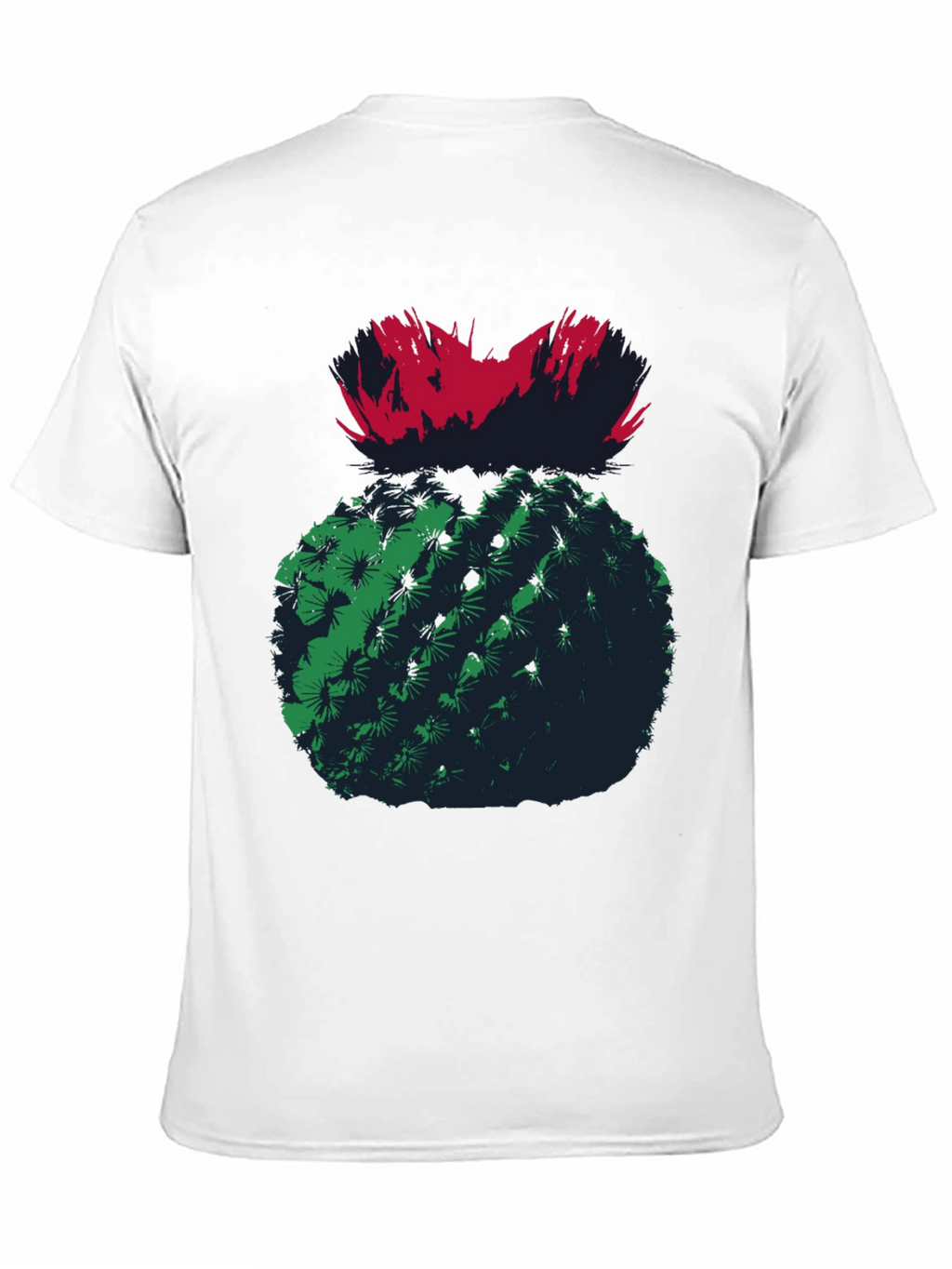 Cactus Graphic Tee - Unique Mens Black T-Shirt
