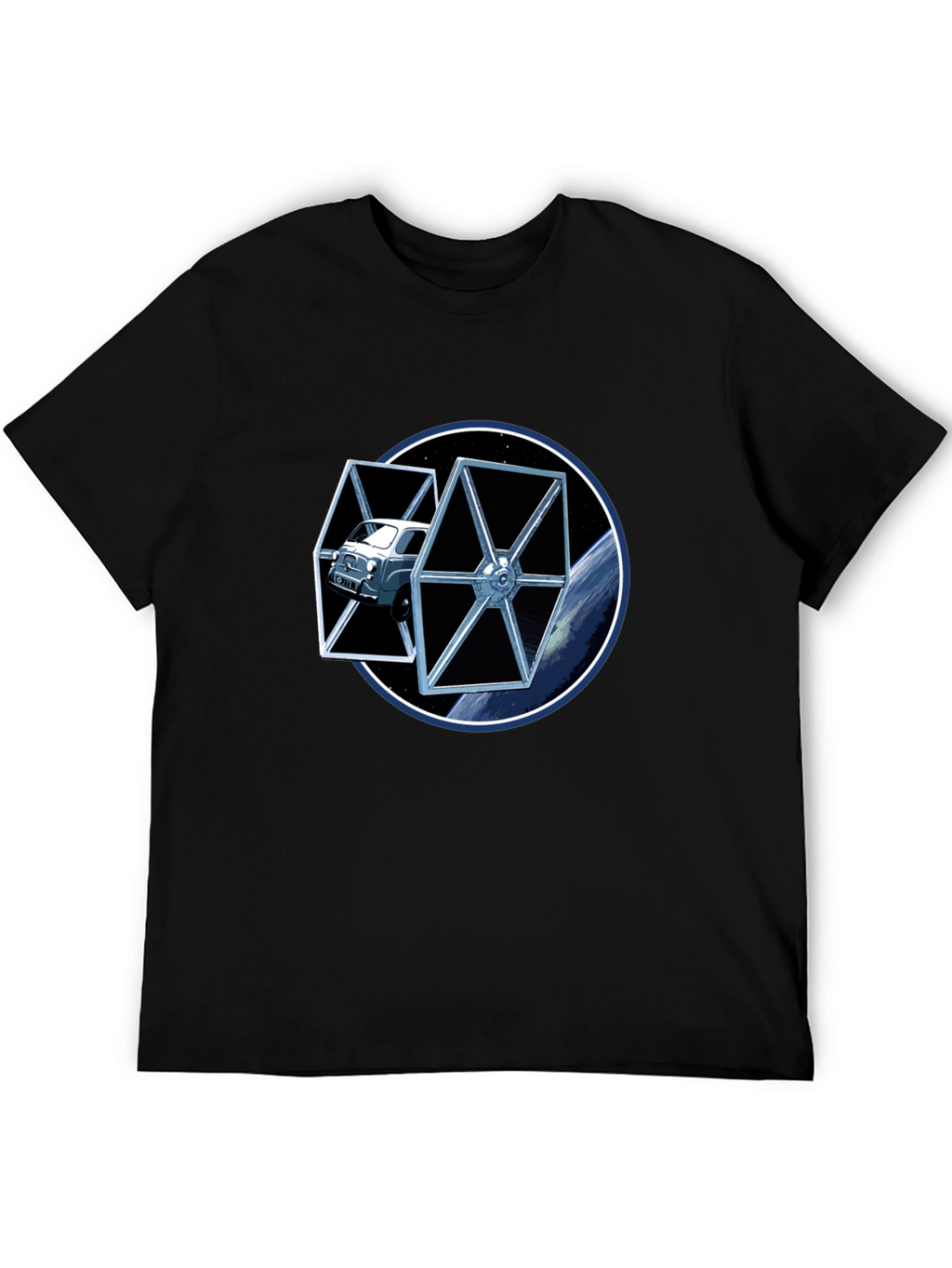 Star Car Black T-Shirt