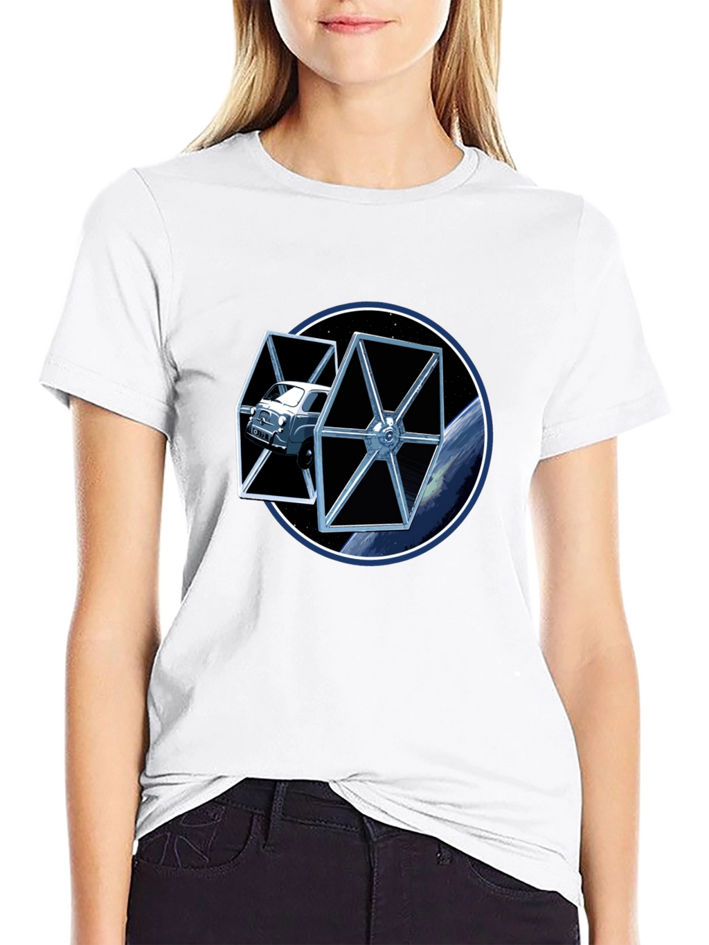 Star Car Black T-Shirt