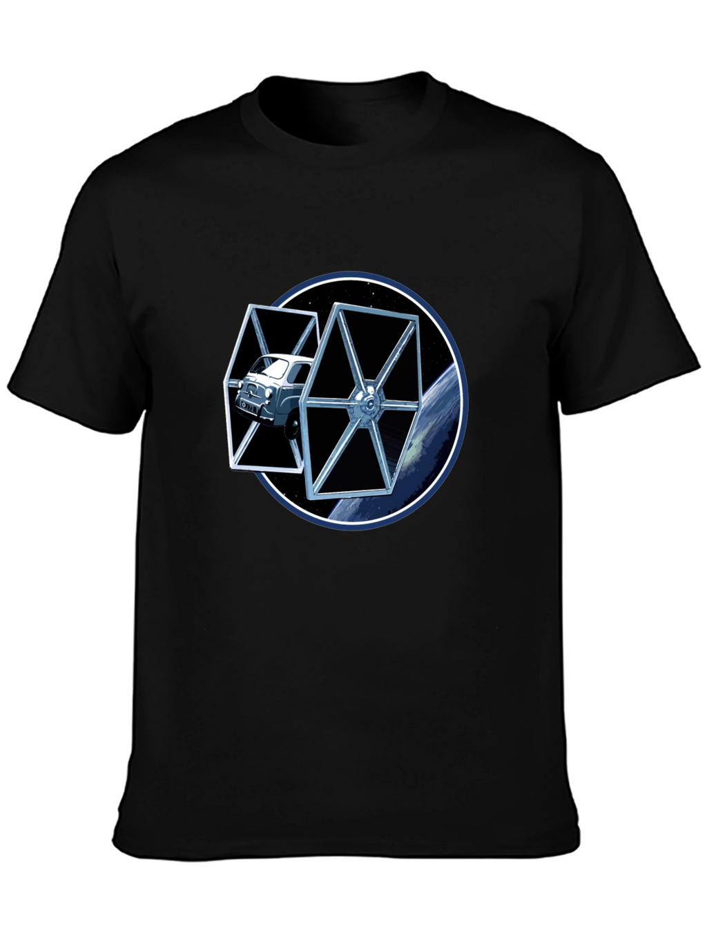 Star Car Black T-Shirt
