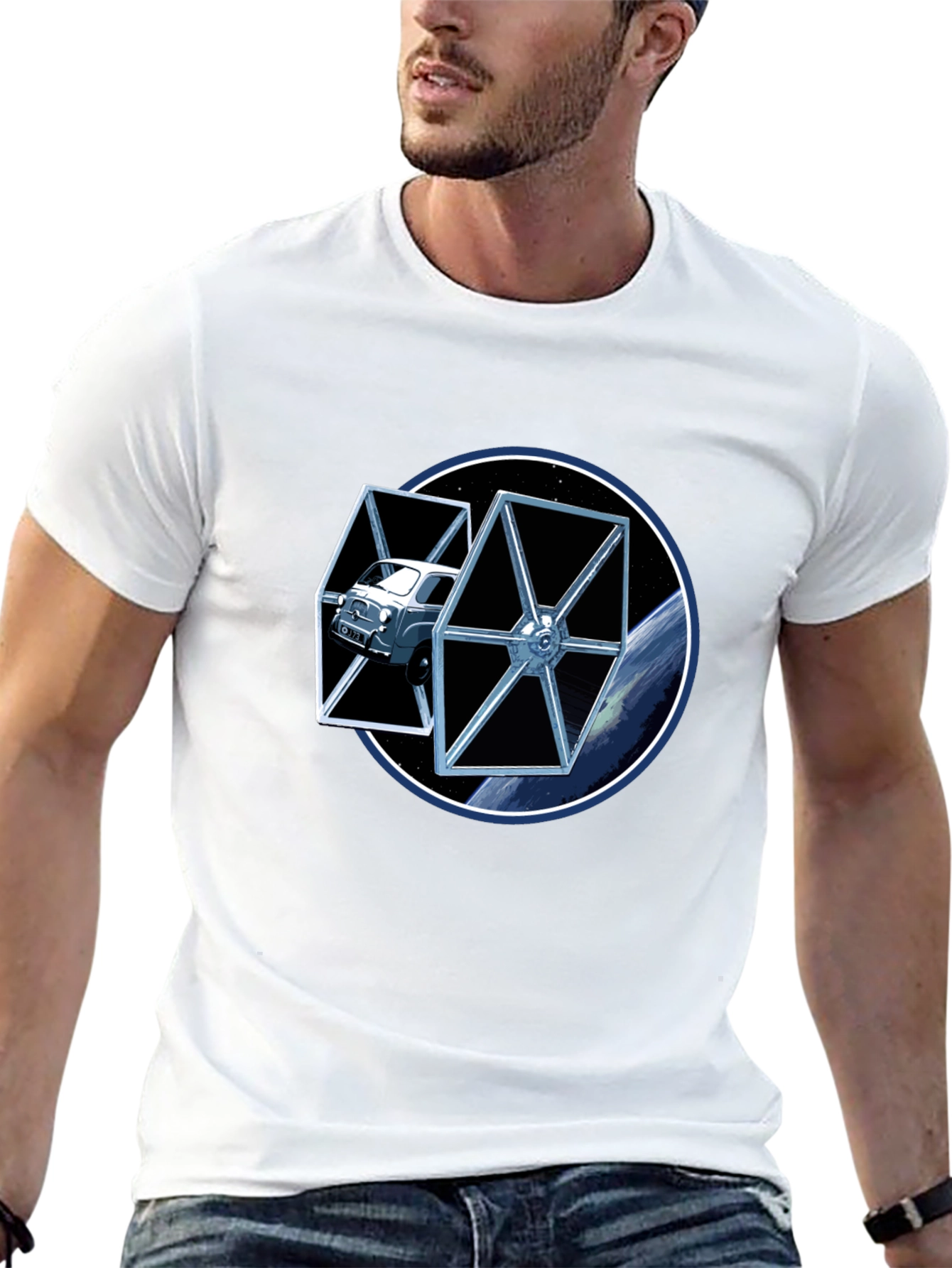Star Car Black T-Shirt