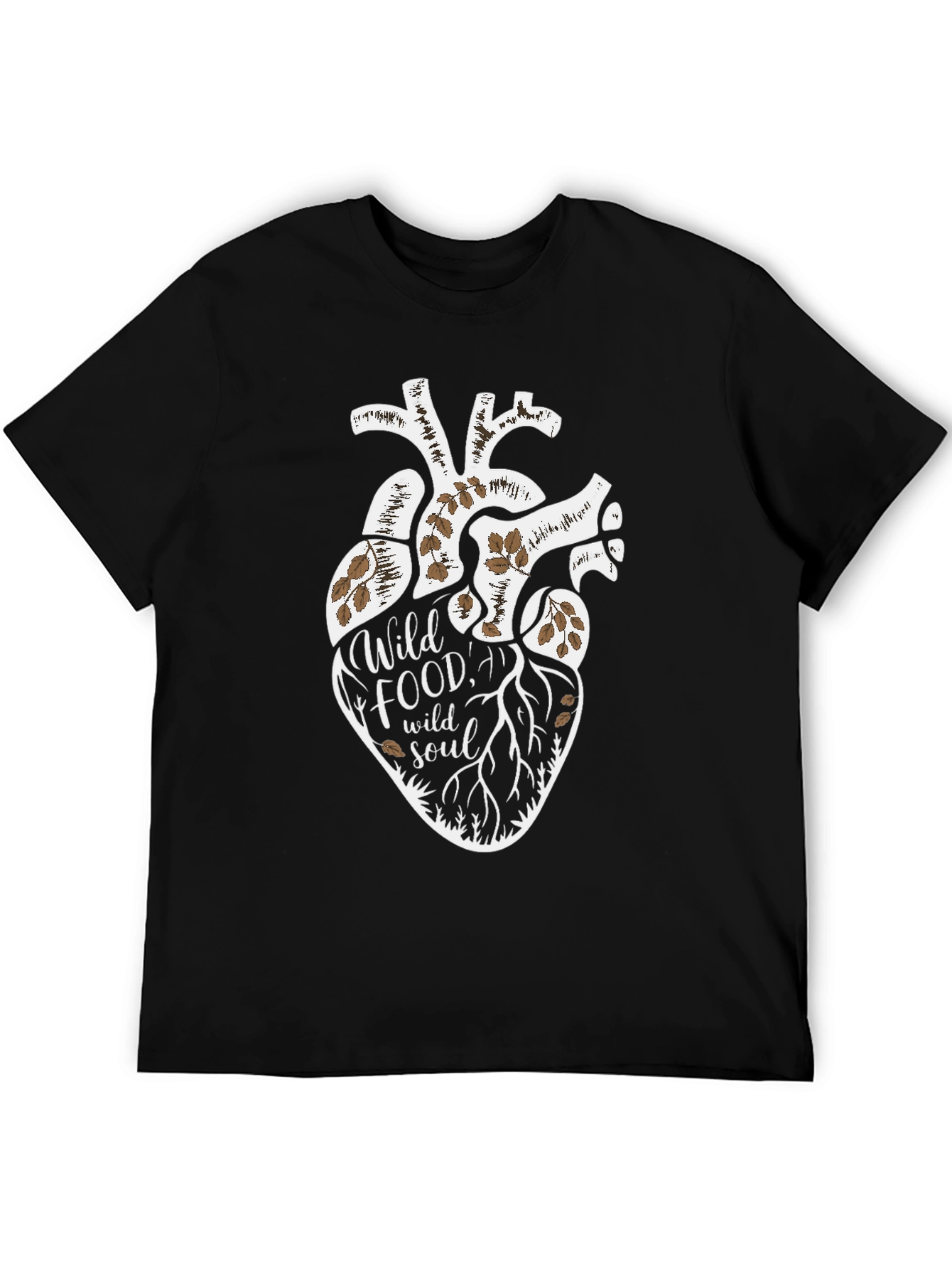 Wild Food Wild Soul Graphic Tee - Stylish Nature-Inspired Shirt