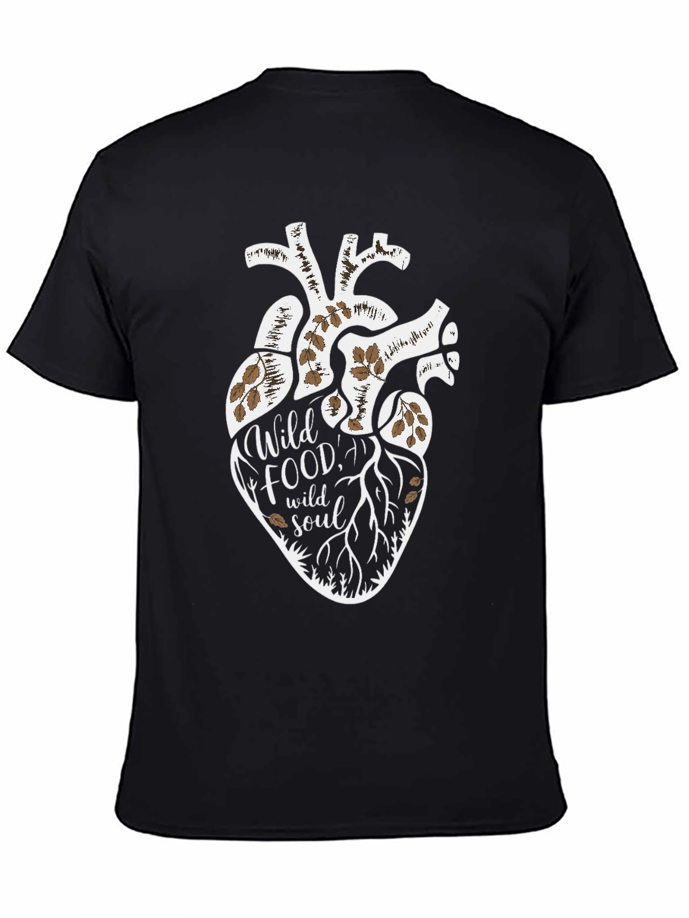 Wild Food Wild Soul Graphic Tee - Stylish Nature-Inspired Shirt