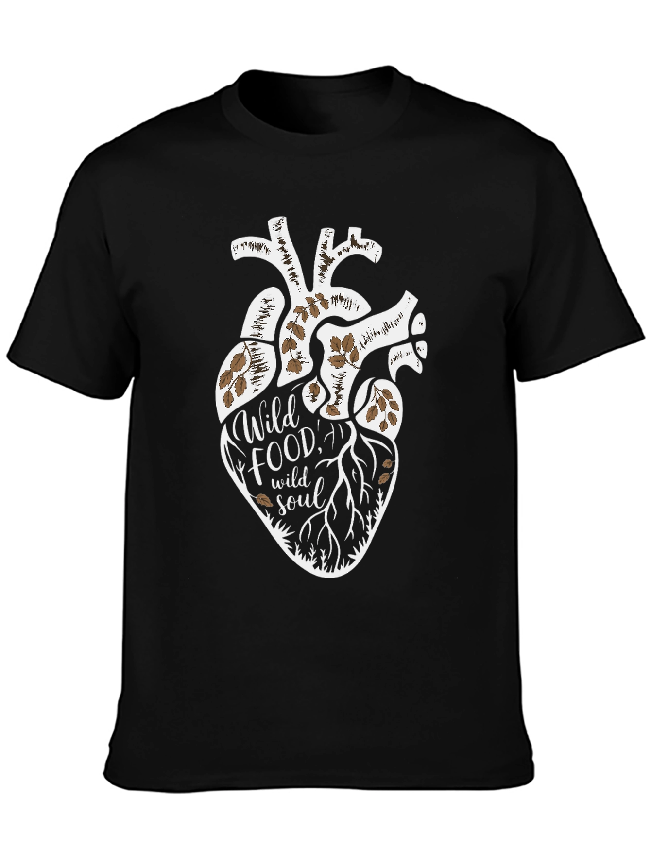Wild Food Wild Soul Graphic Tee - Stylish Nature-Inspired Shirt
