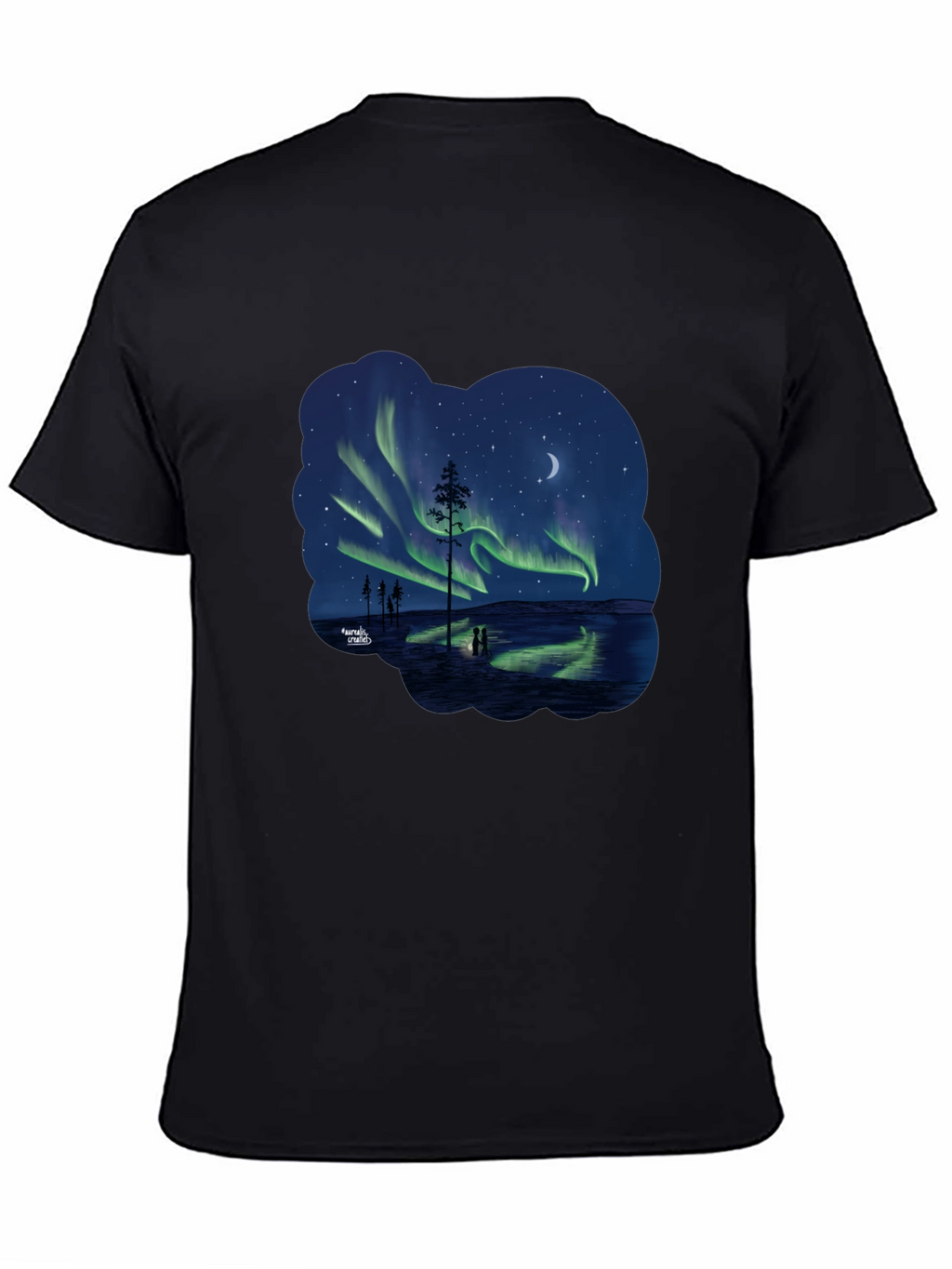 Aurora Borealis Black T-Shirt