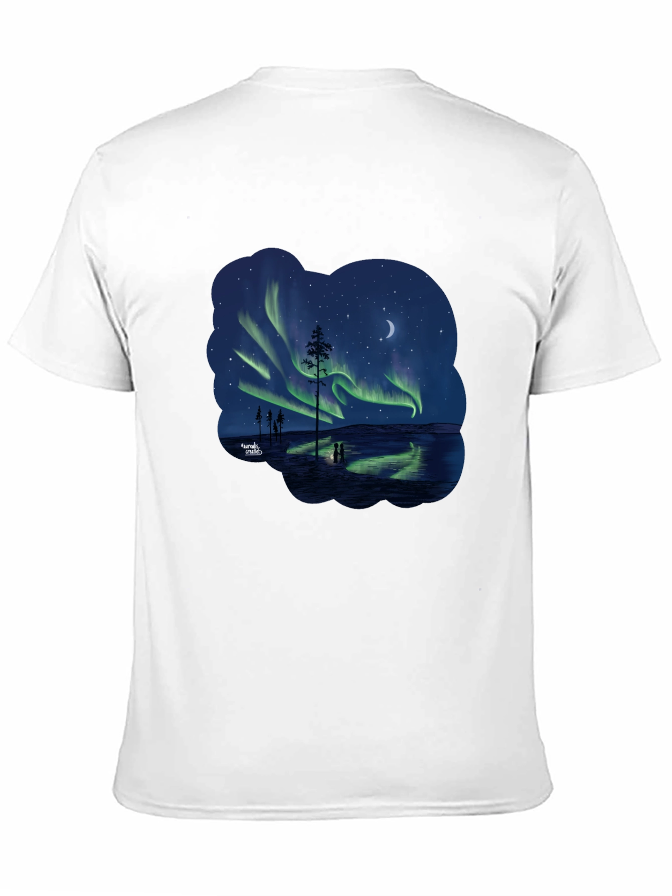 Aurora Borealis Black T-Shirt