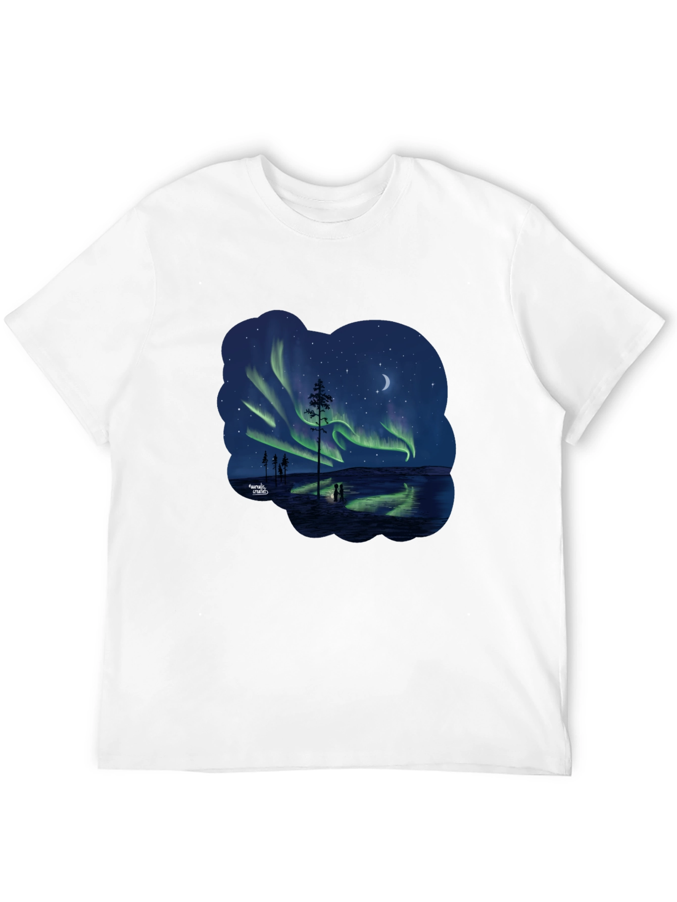 Aurora Borealis Black T-Shirt