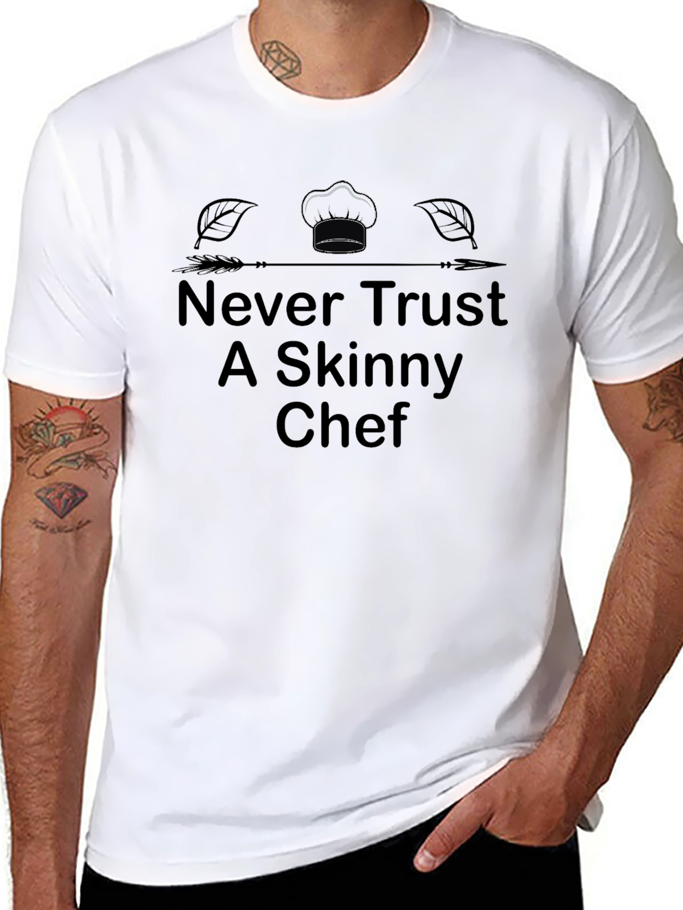 Never Trust a Skinny Chef Graphic Tee