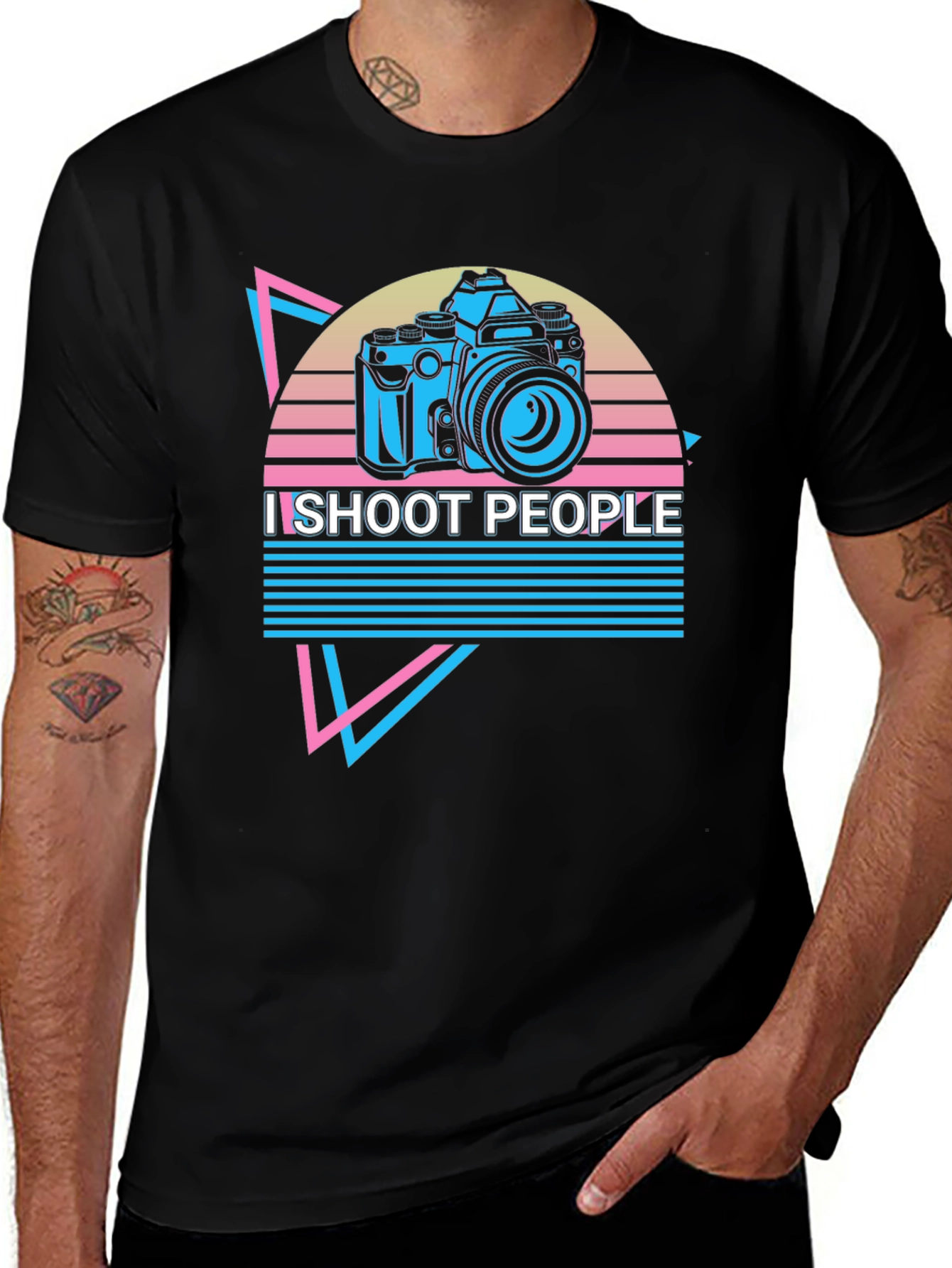 I Shoot People Camera Graphic T-Shirt