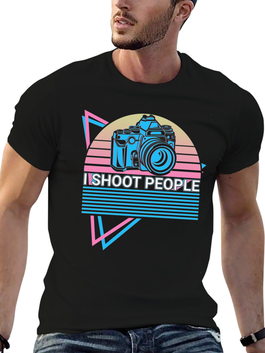 I Shoot People Camera Graphic T-Shirt