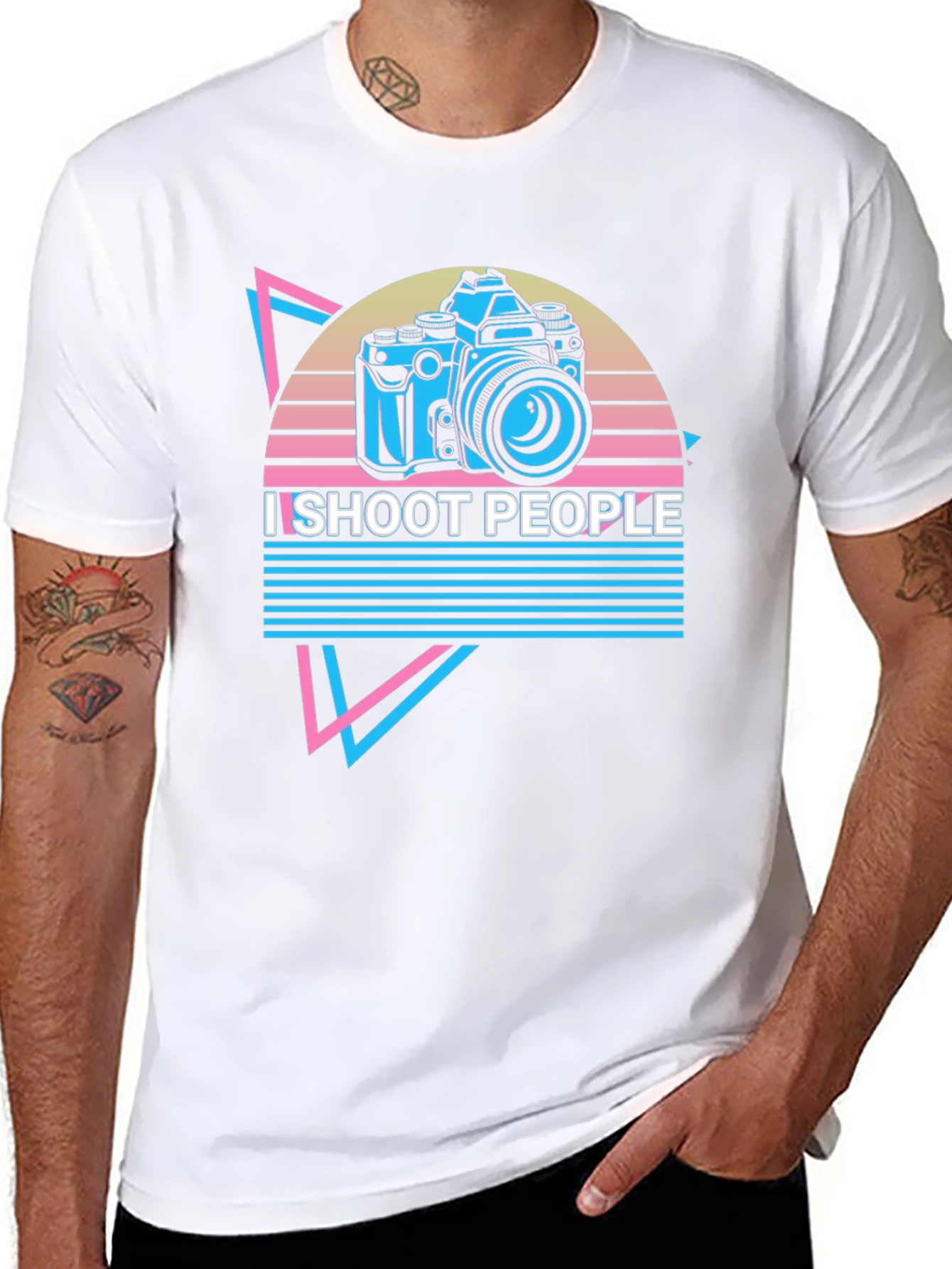 I Shoot People Camera Graphic T-Shirt