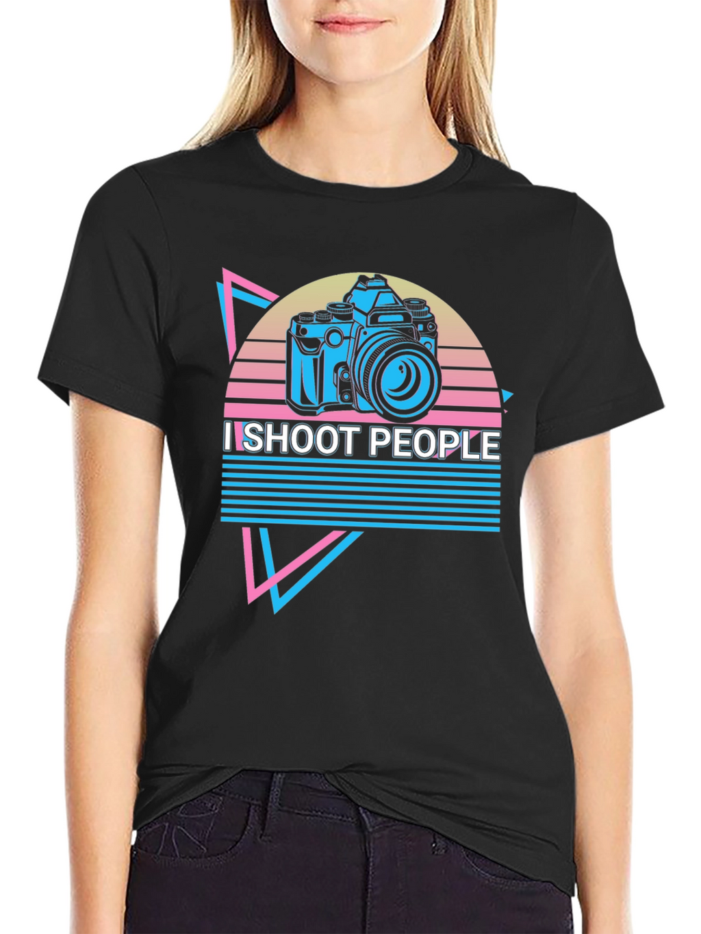 I Shoot People Camera Graphic T-Shirt