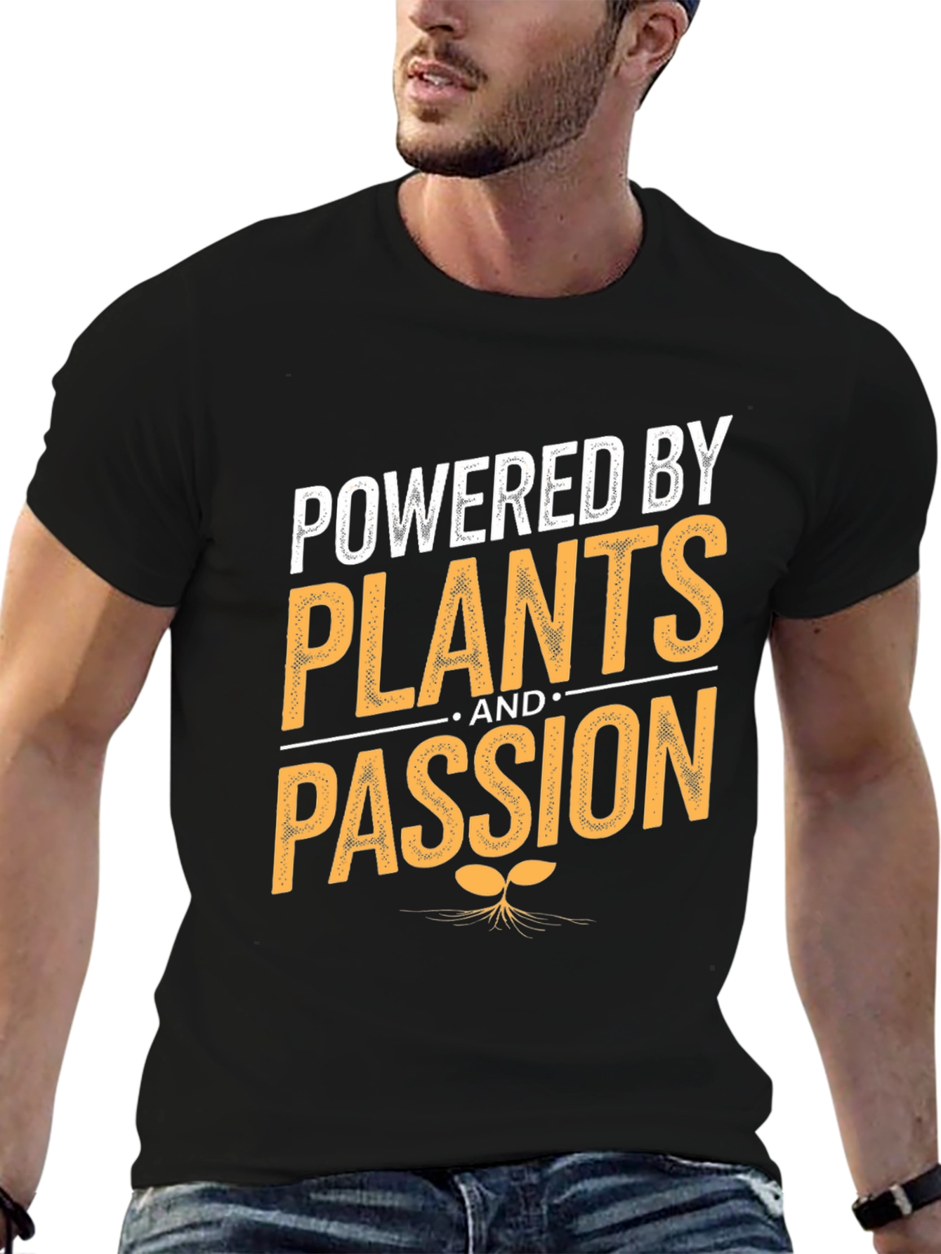 Powered By Plants and Passion T-Shirt Vegan Tee
