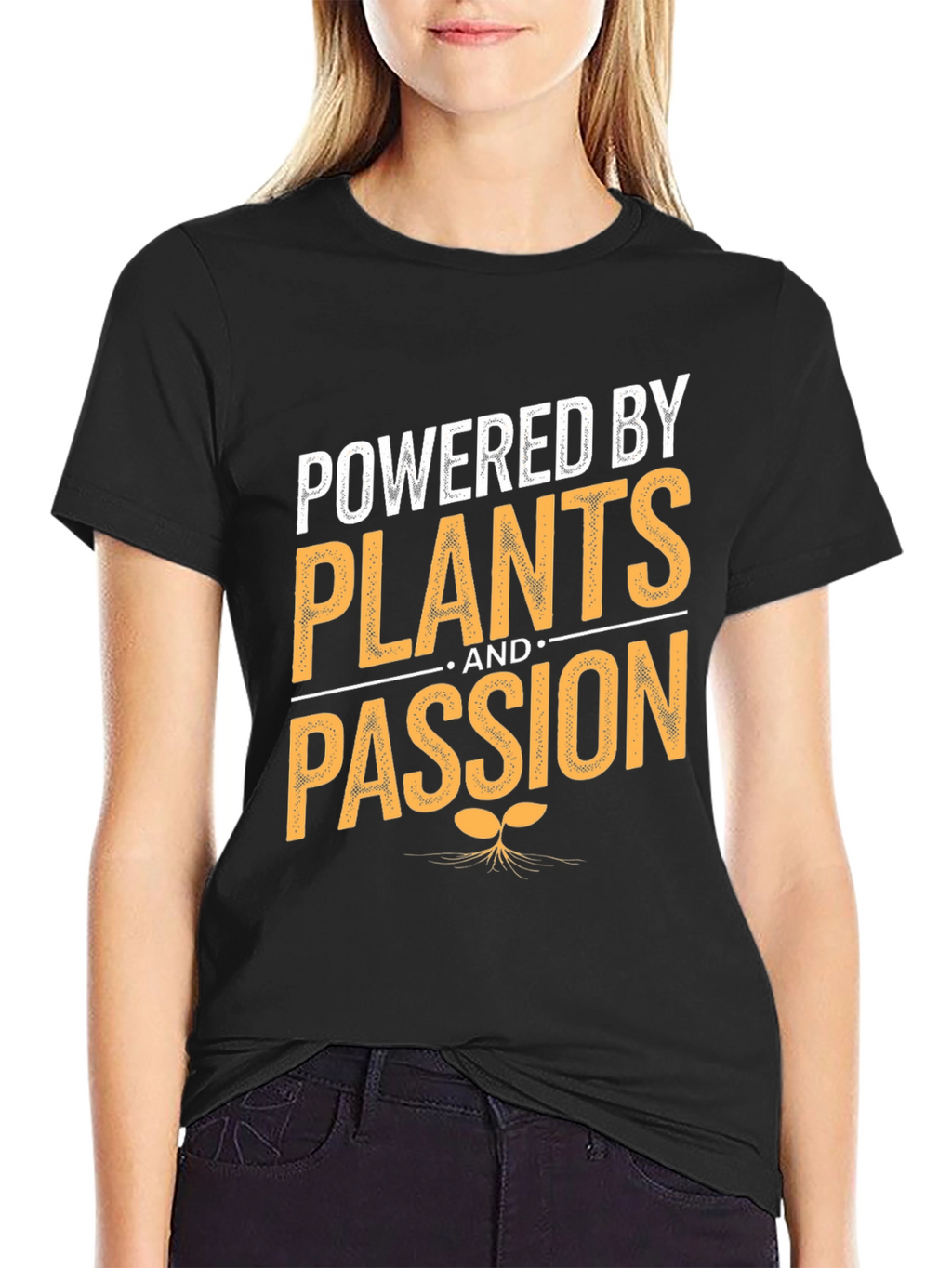 Powered By Plants and Passion T-Shirt Vegan Tee