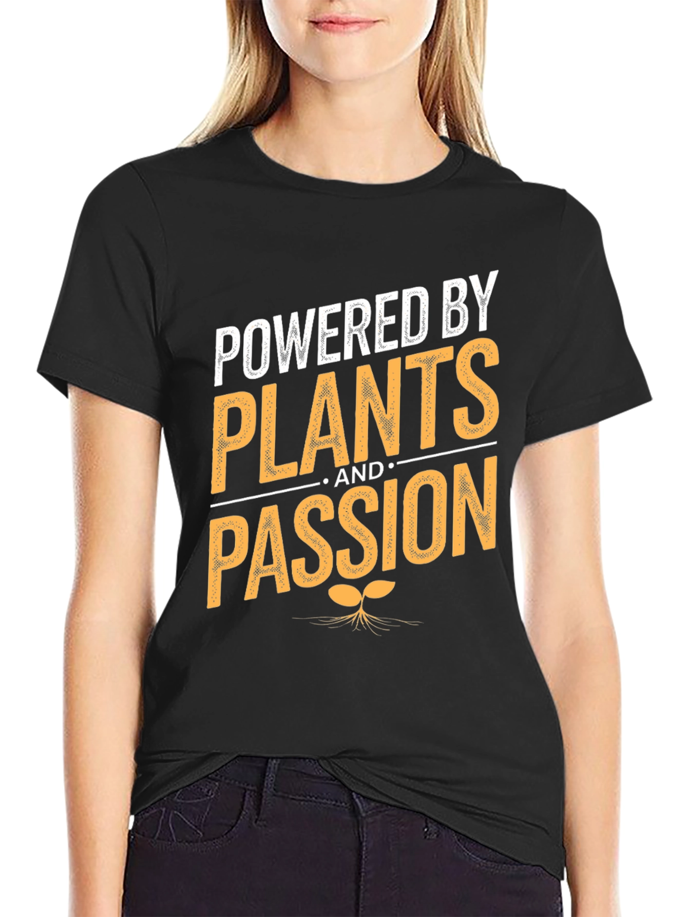Powered By Plants and Passion T-Shirt Vegan Tee