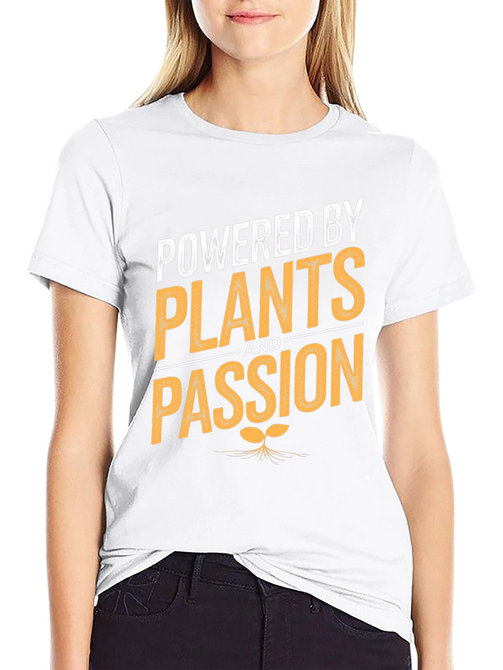 Powered By Plants and Passion T-Shirt Vegan Tee